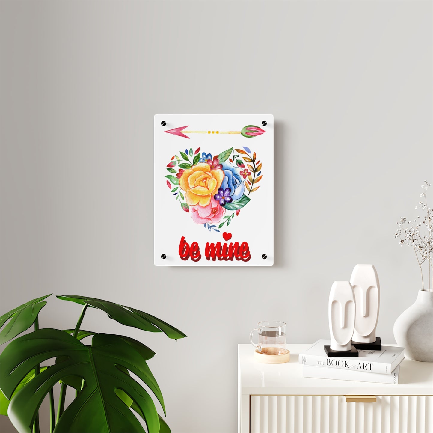 ‘Be Mine’ Acrylic Wall Art Panels