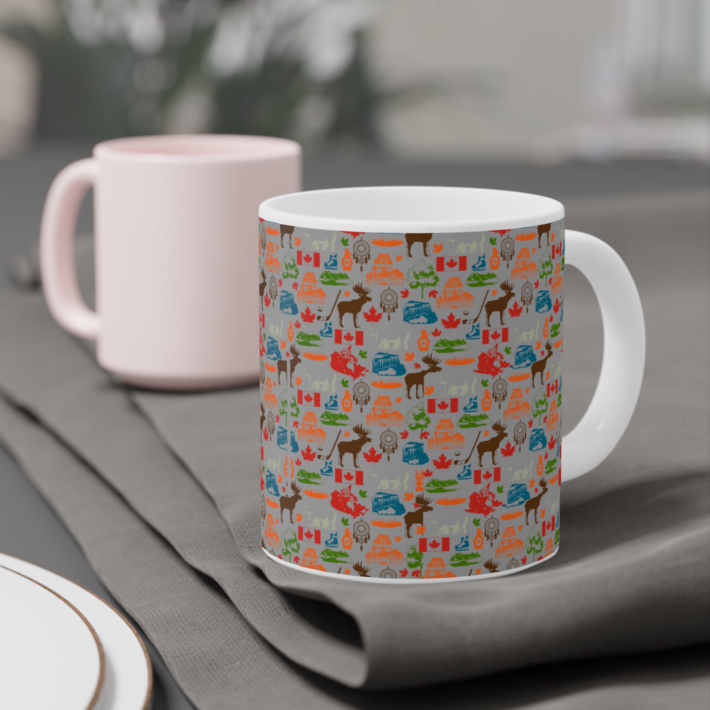 Adventure-Themed Ceramic Mugs - Perfect for Nature Lovers and Campers