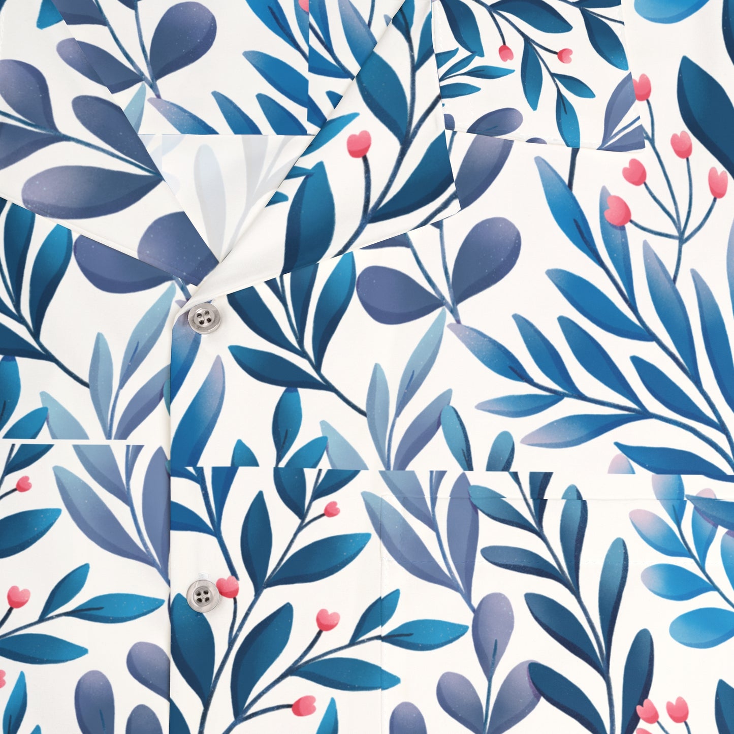 ‘Blue Pattern’ Men's Hawaiian Shirt (AOP)