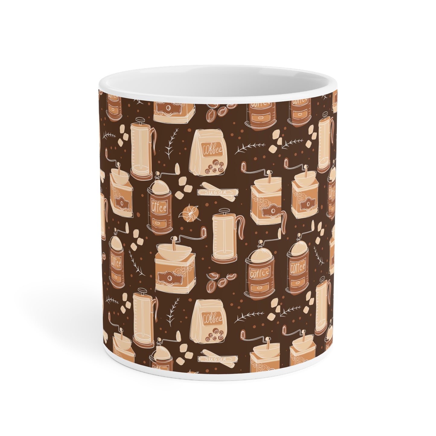 Coffee Lover's Ceramic Mug (CDA)- Cozy Cafe Vibes, Perfect Gift for Tea and Coffee Enthusiasts