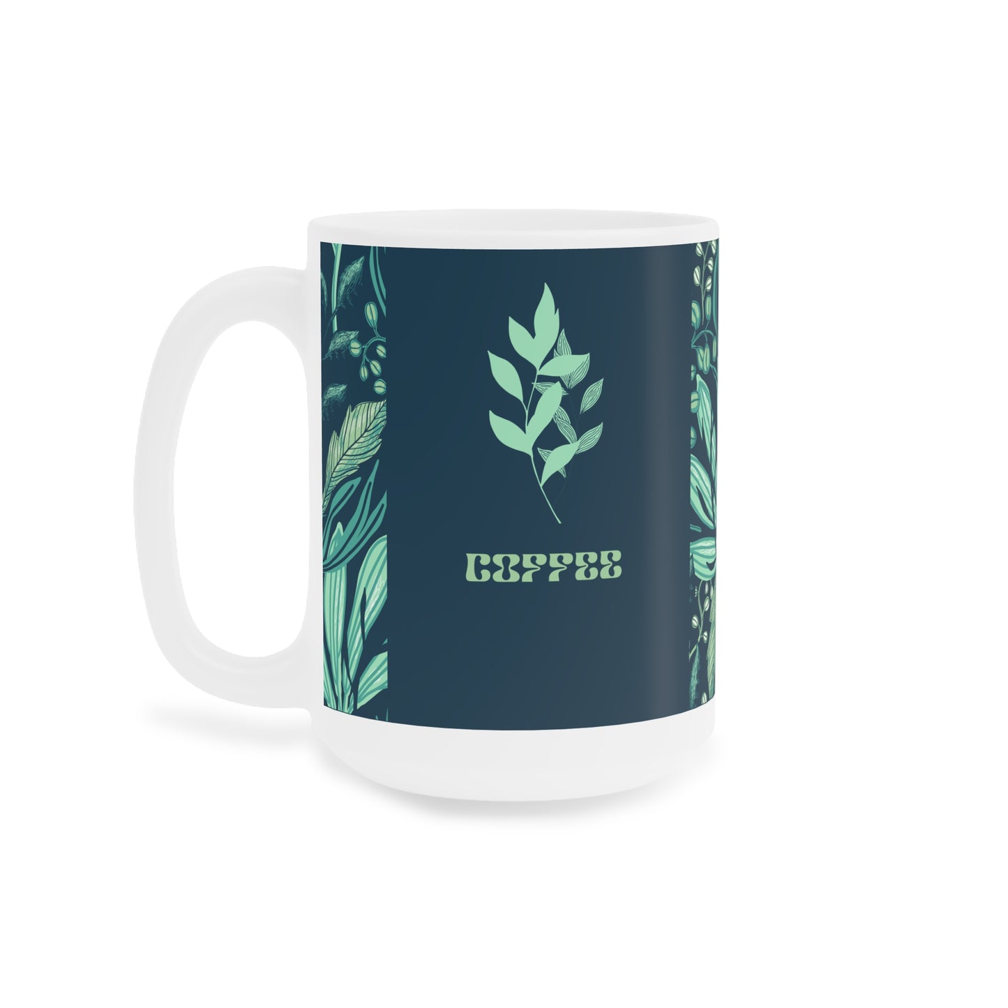 Botanical Ceramic Mug Collection, Eco-Friendly Coffee Cup, Perfect Gift for Plant Lovers, Sip & Savor, Nature-Inspired Drinkware