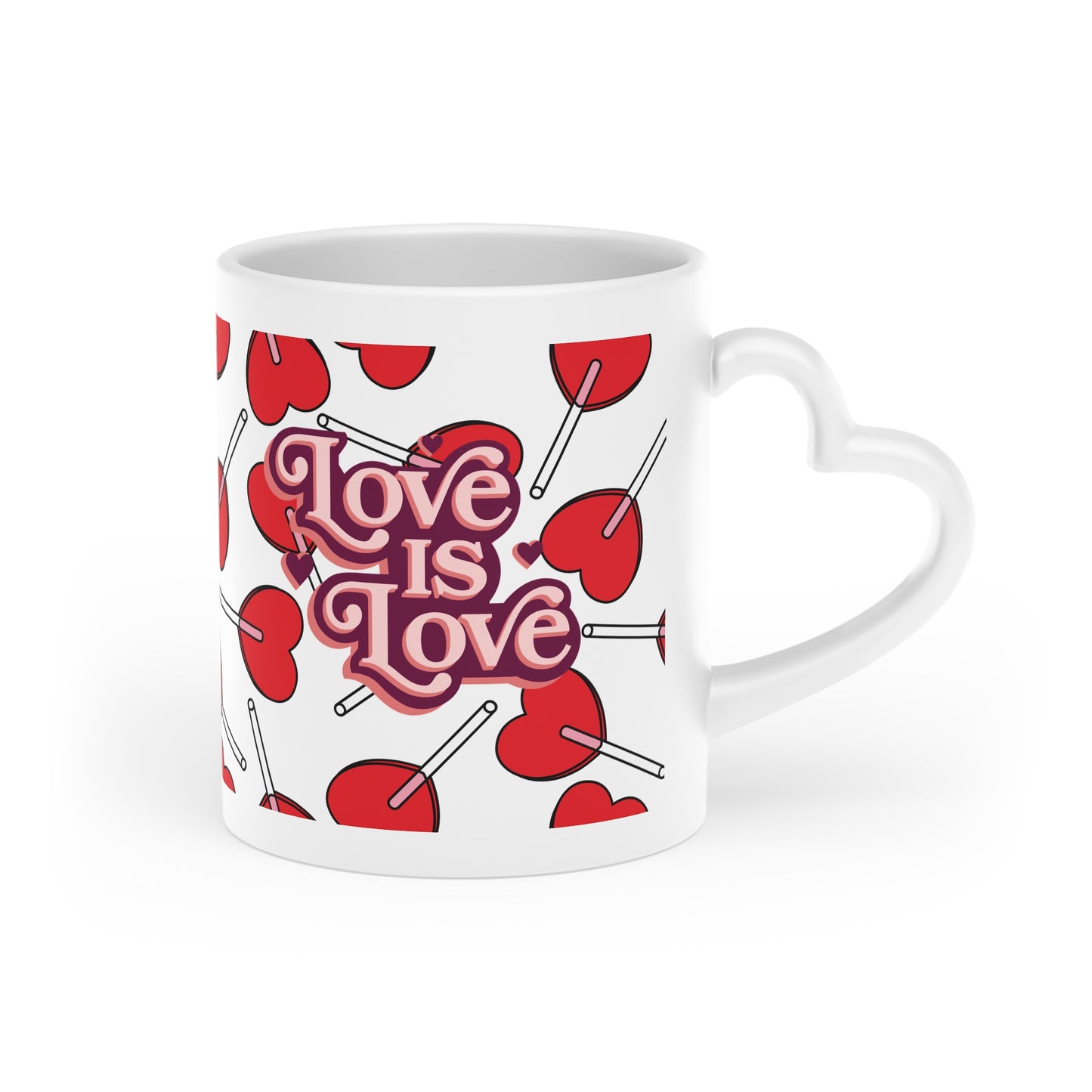 ‘Love is Love’ Heart-Shaped Mug