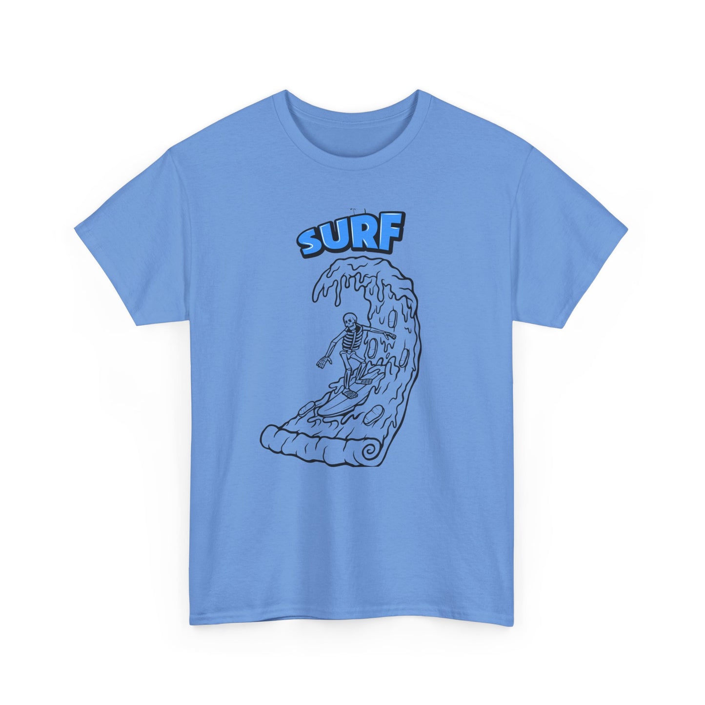 Surf Vibes Unisex Heavy Cotton Tee - Perfect for Beach Lovers, Summer Festivals, Casual Outings, Gift for Surfers, Fun and Relaxed Lifestyle