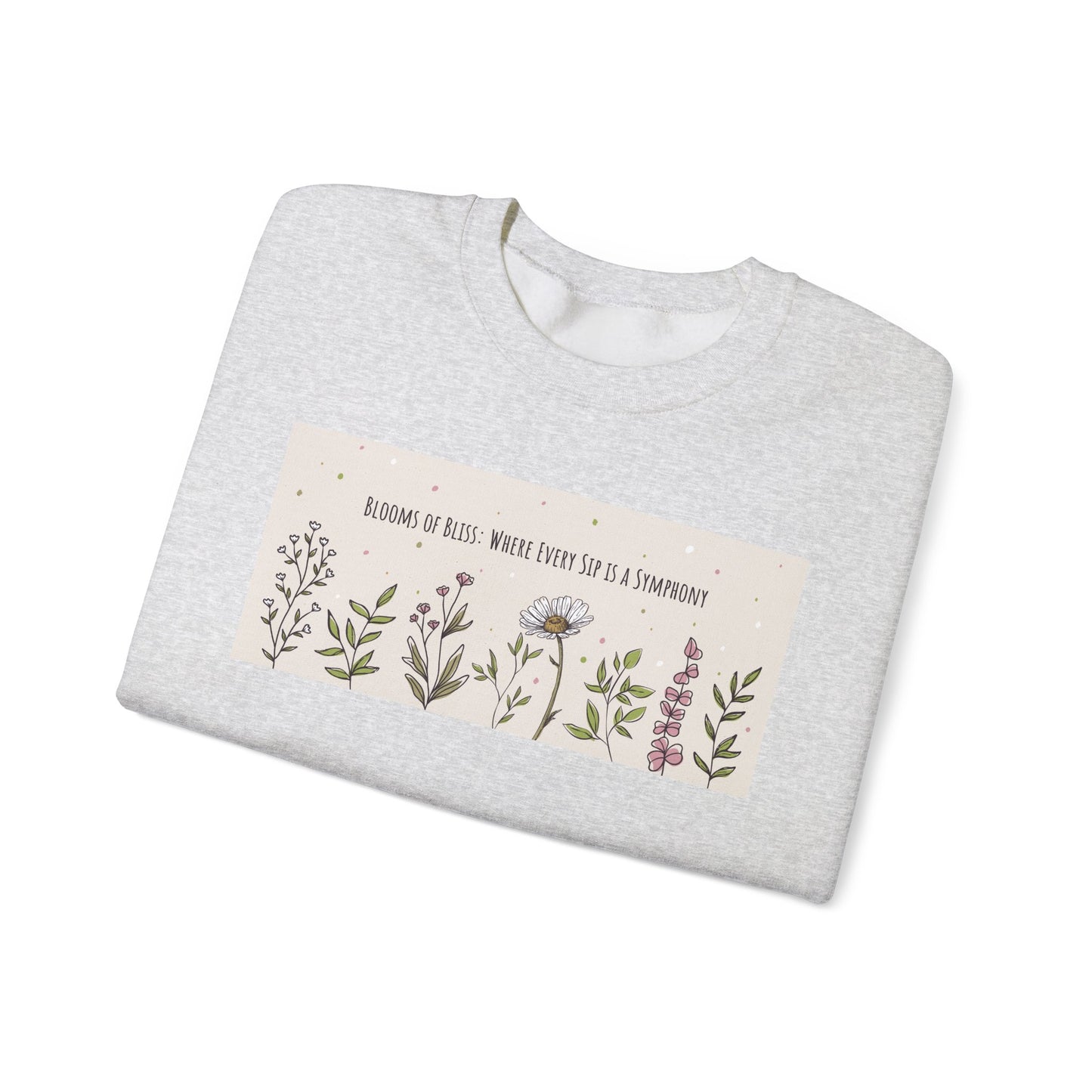 Blooming Beautifulness Sweatshirt - Unisex Crewneck with Floral Design, Perfect for Nature Lovers