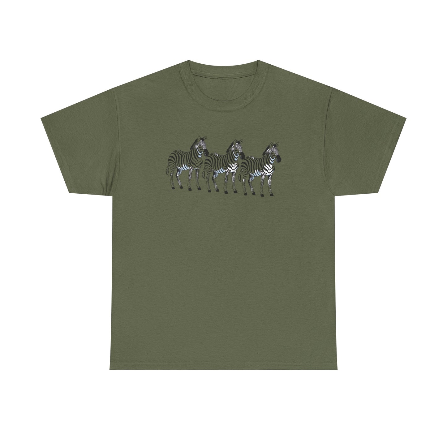 Zebra Print Unisex Heavy Cotton Tee