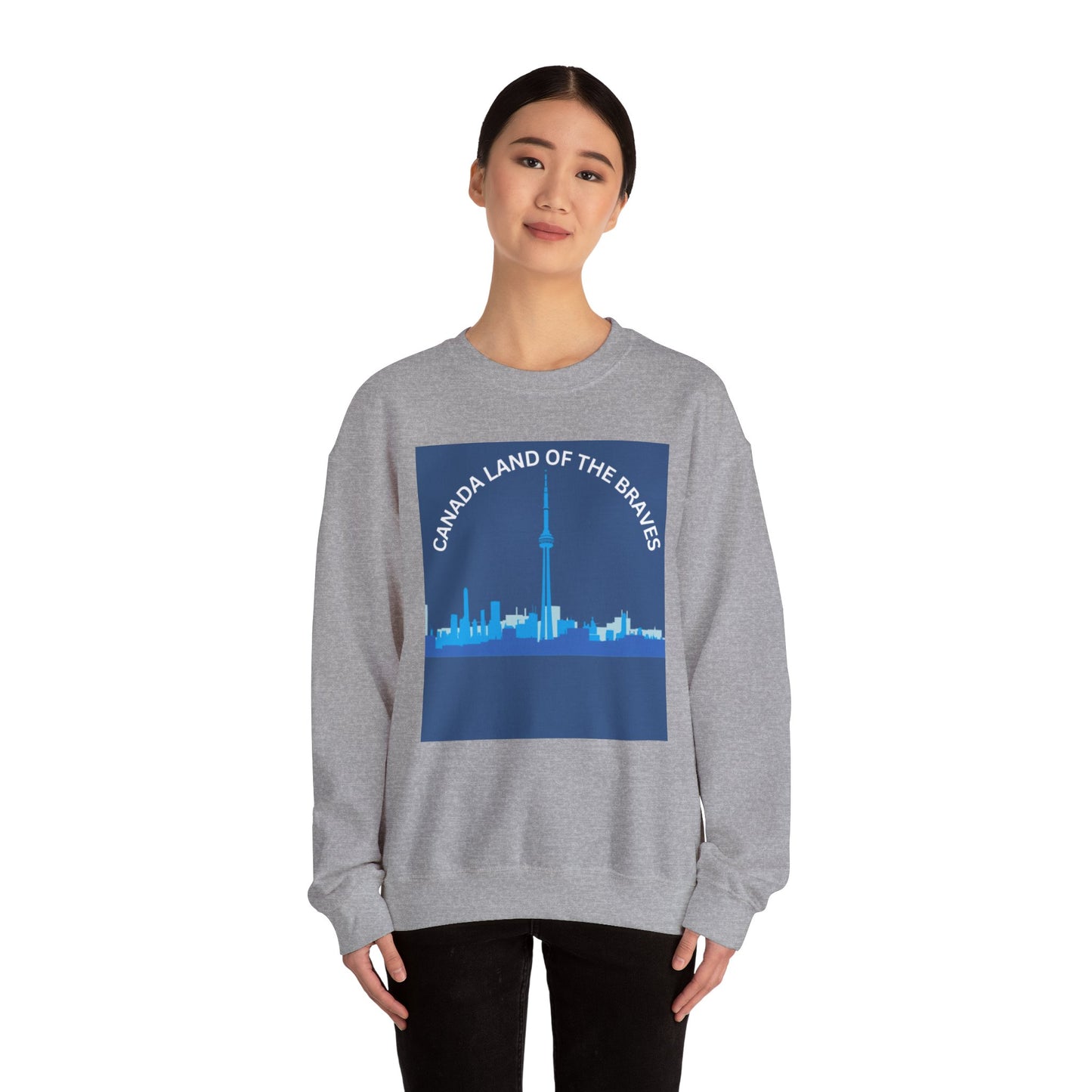Canada Land of the Braves Crewneck Sweatshirt - Unisex Heavy Blend™