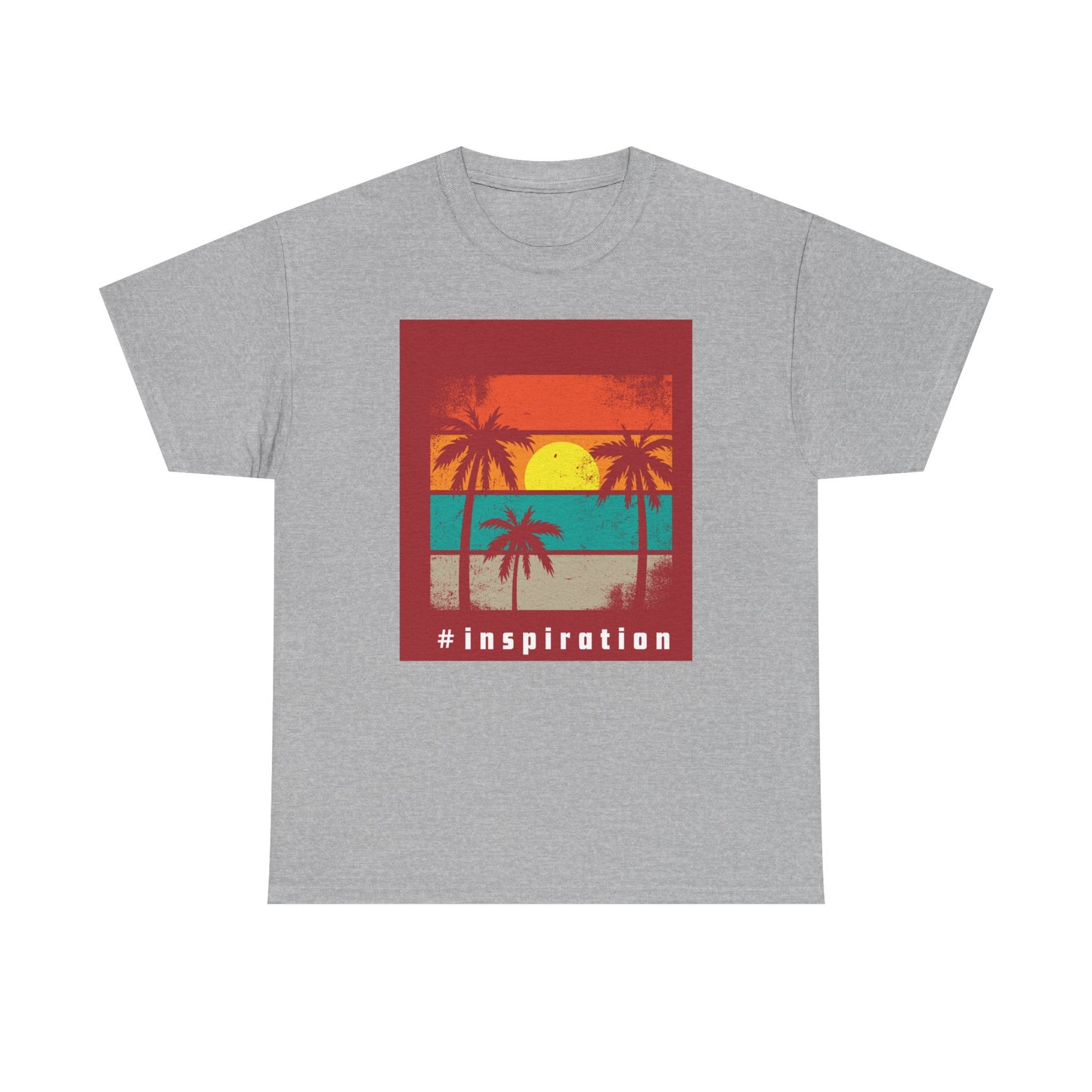 #Inspiration Unisex Heavy Cotton Tee - Beach Vibes Shirt, Summer Fashion, Gift for Friends, Casual Tee, Motivational Apparel
