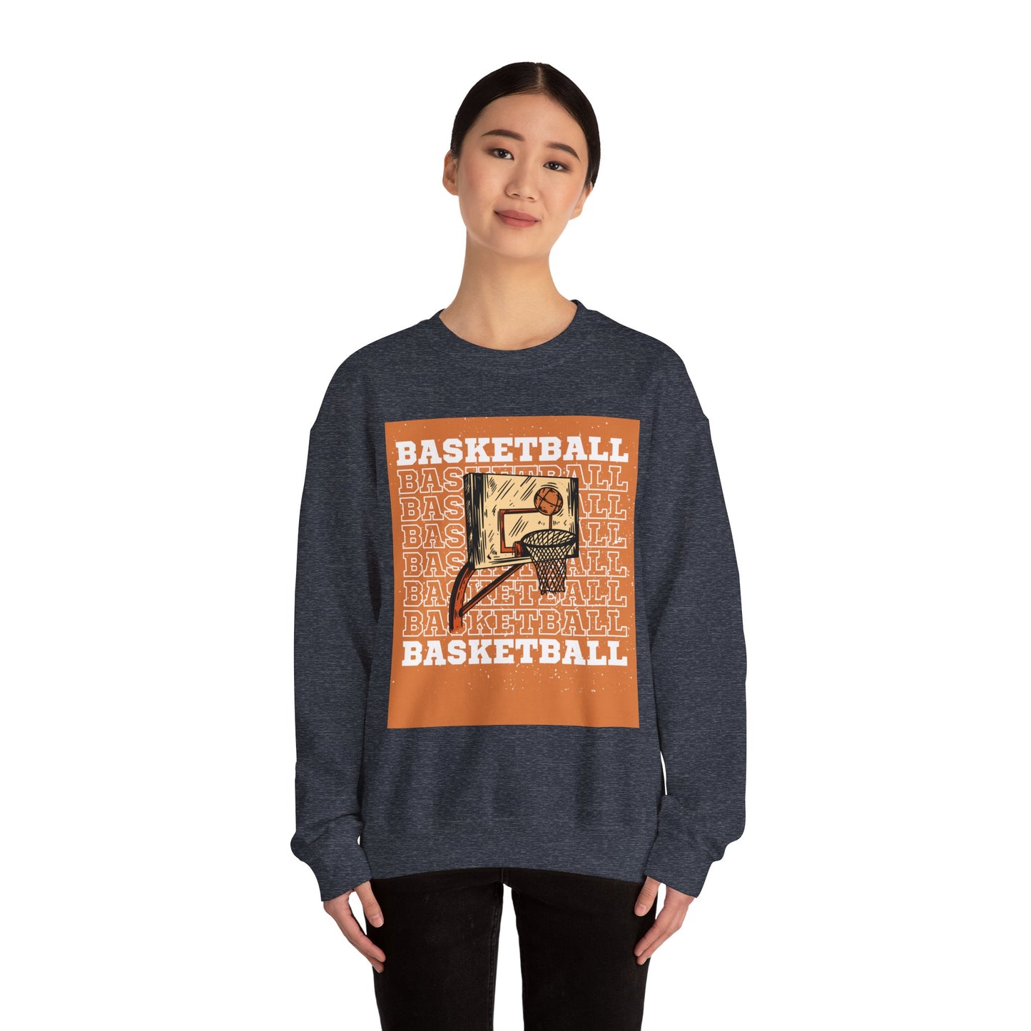 ‘Basketball’ Unisex Heavy Blend™ Crewneck Sweatshirt