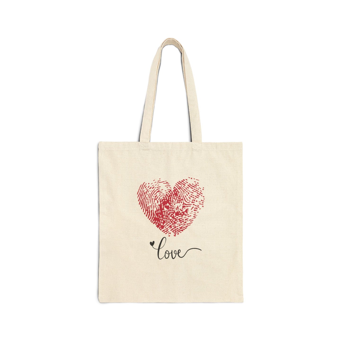 ‘LOVE’ Cotton Canvas Tote Bag
