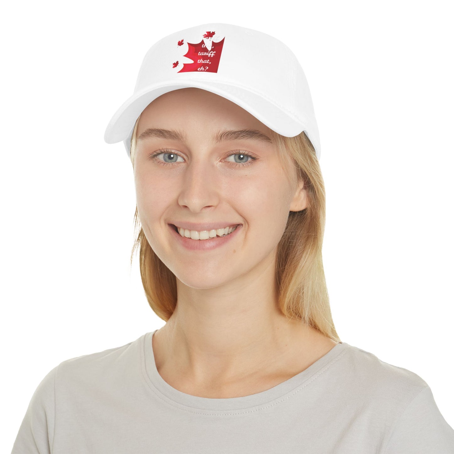 Fun Canadian Low Profile Baseball Cap – 'Tariff This, Tariff That, Eh?'