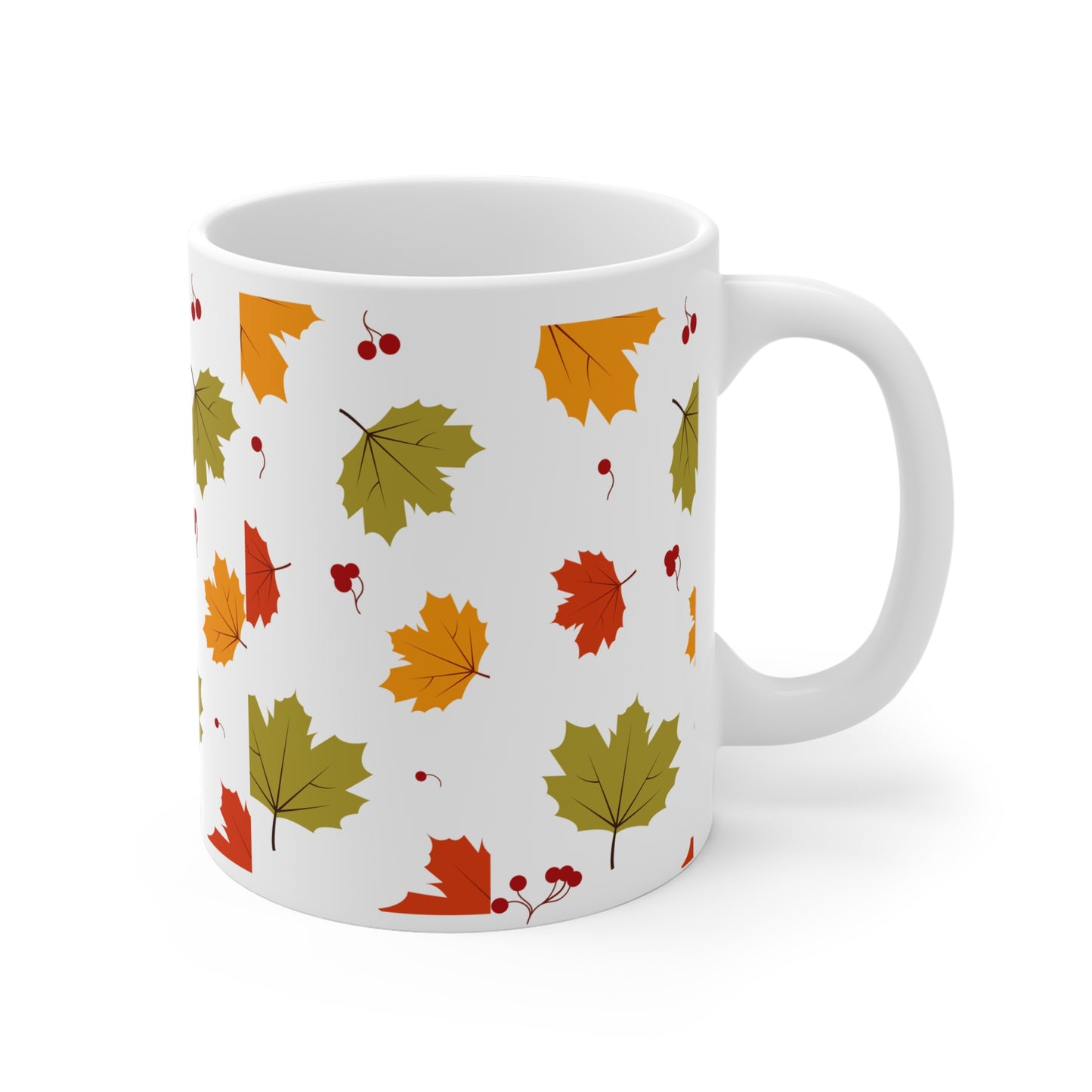 Autumn Leaves Ceramic Mug - 11oz, 15oz & 20oz - Perfect for Fall Cozy Vibes and Gift Giving