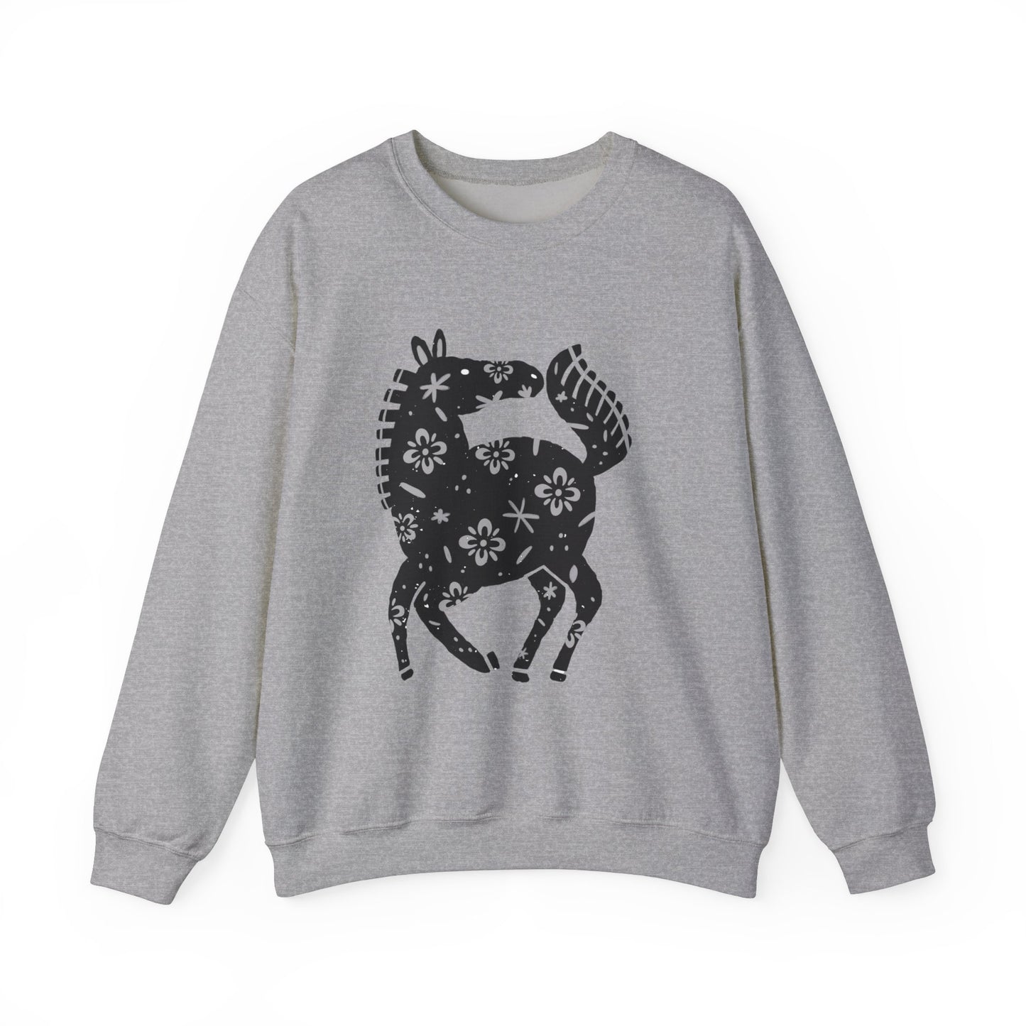 ‘Black Horse’ Unisex Heavy Blend™ Crewneck Sweatshirt