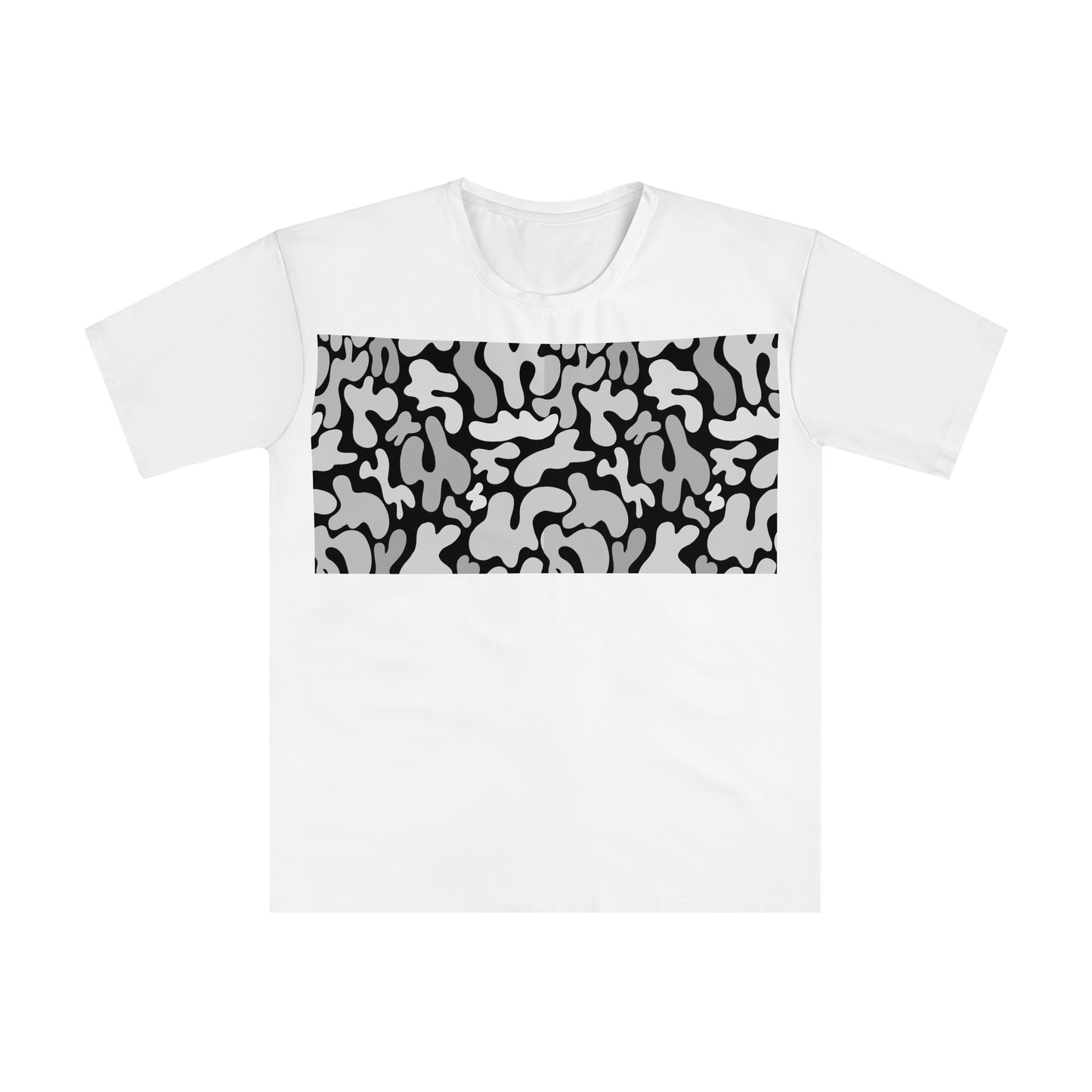 ‘Blck/Gray Pattern’ Men's Loose T-shirt (AOP)