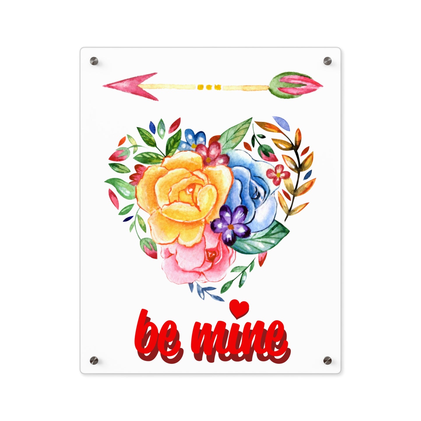 ‘Be Mine’ Acrylic Wall Art Panels
