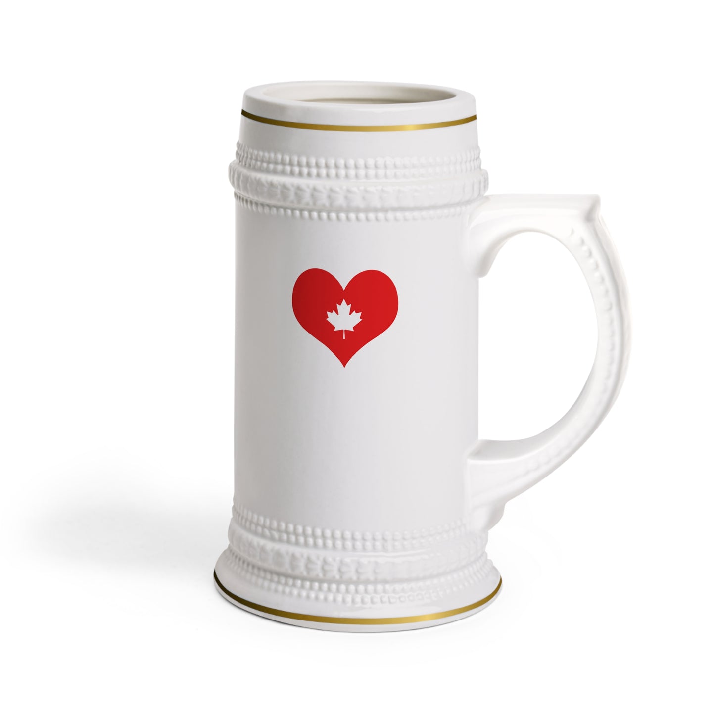 Love Canada Stein Mug - Heart Design