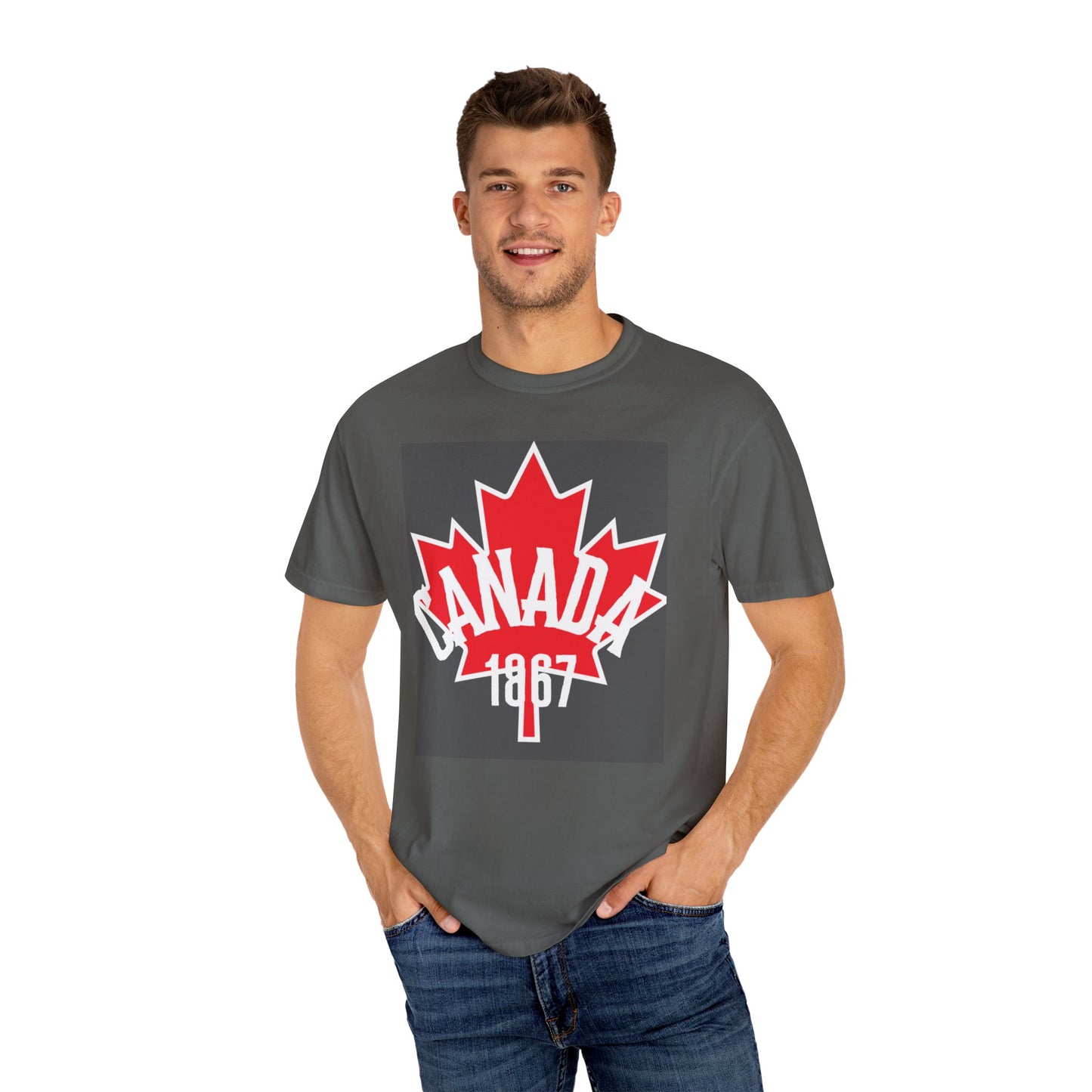 Canada 1867 Unisex Garment-Dyed T-Shirt - Perfect for Canada Day & Casual Wear