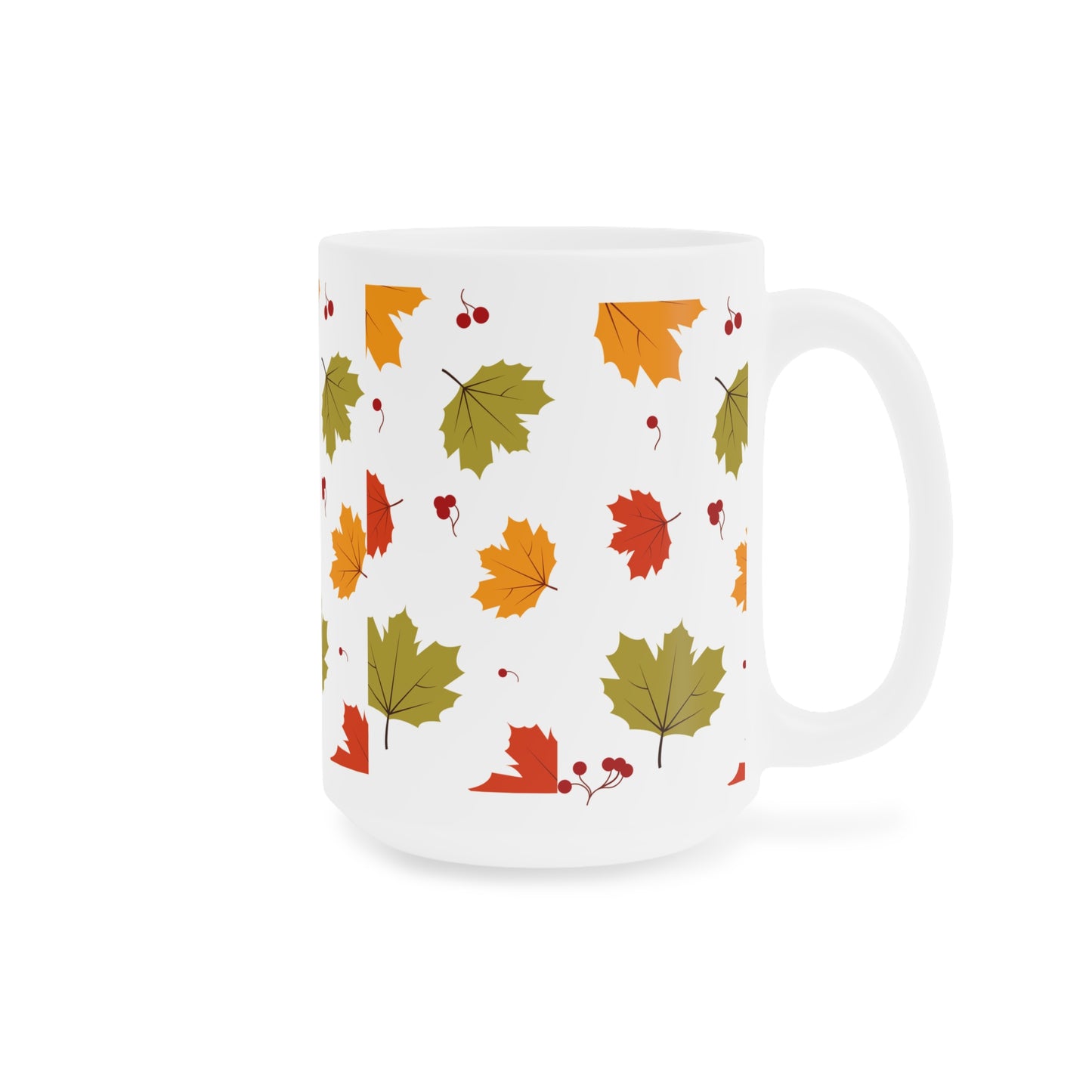 Autumn Leaves Ceramic Mug - 11oz, 15oz & 20oz - Perfect for Fall Cozy Vibes and Gift Giving