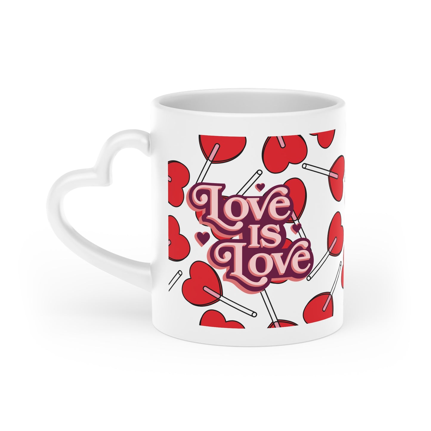 ‘Love is Love’ Heart-Shaped Mug