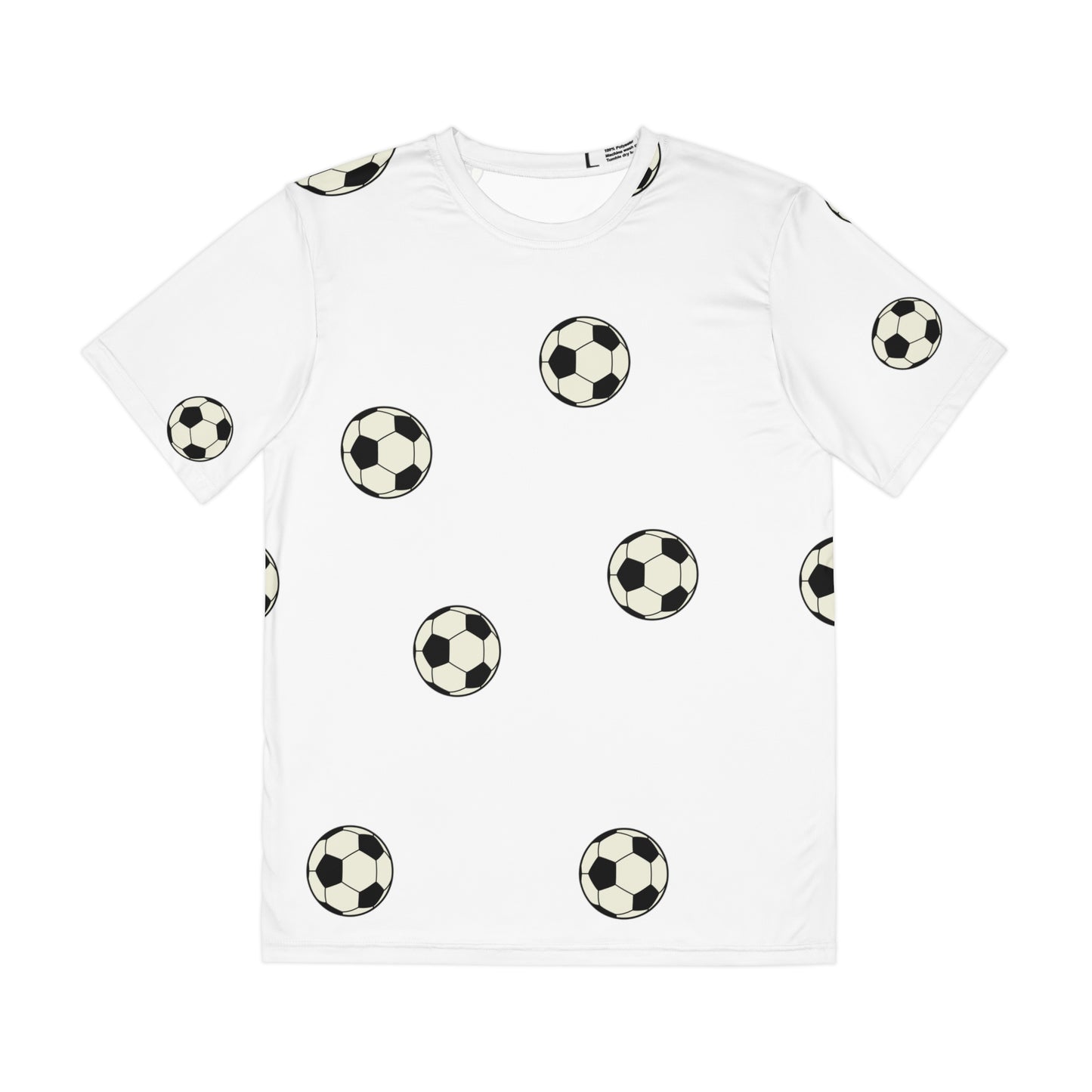 ‘Soccerballs’ Men's Polyester Tee (AOP)