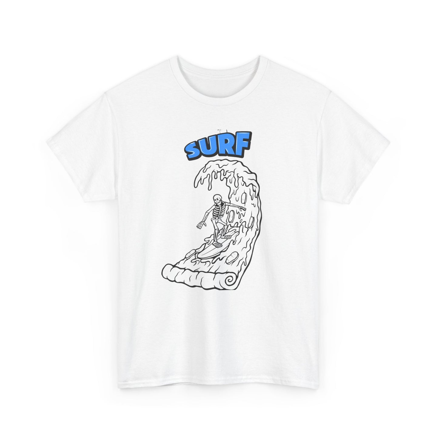 Surf Vibes Unisex Heavy Cotton Tee - Perfect for Beach Lovers, Summer Festivals, Casual Outings, Gift for Surfers, Fun and Relaxed Lifestyle