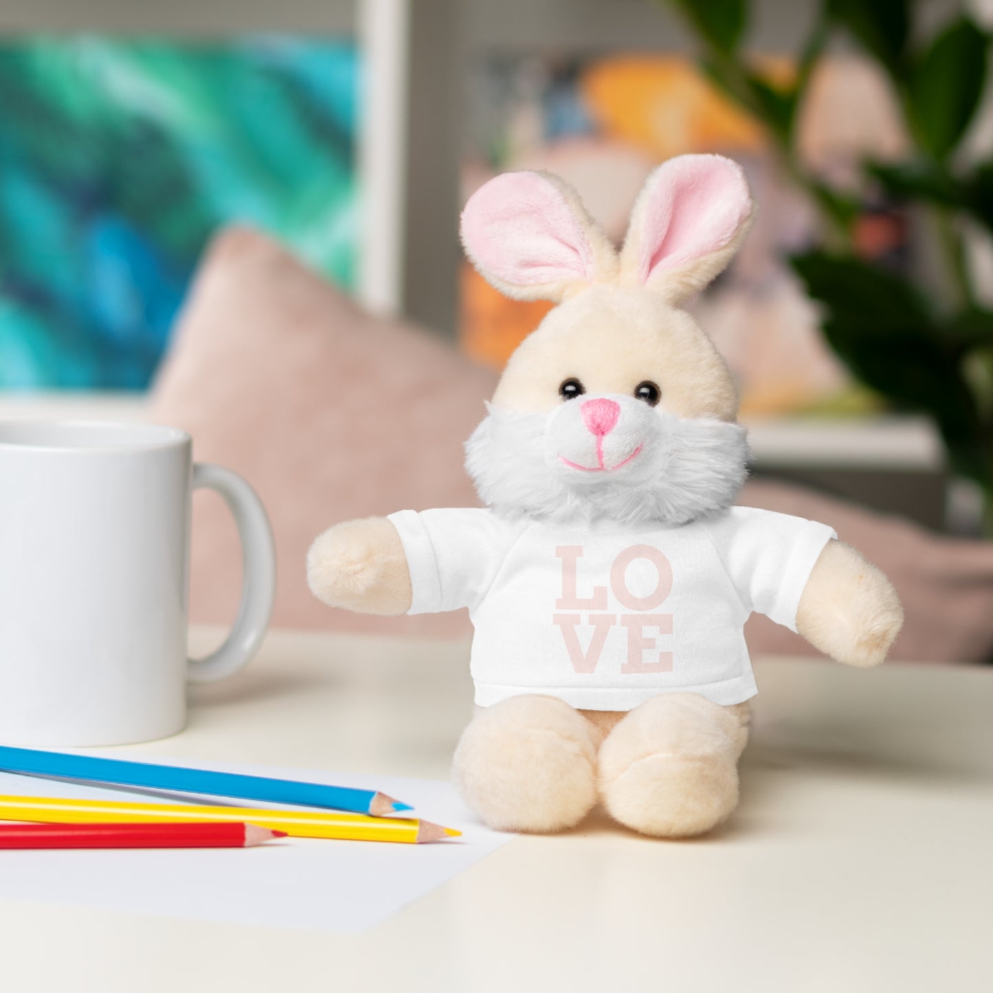 ‘Pink’ Stuffed Animals with Tee