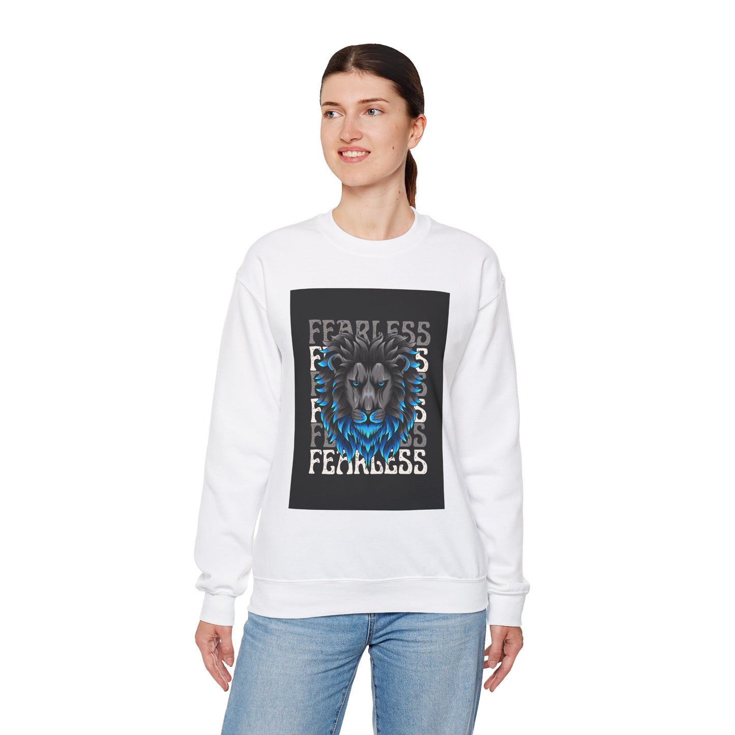 ‘Fearless Blue’ Unisex Heavy Blend™ Crewneck Sweatshirt