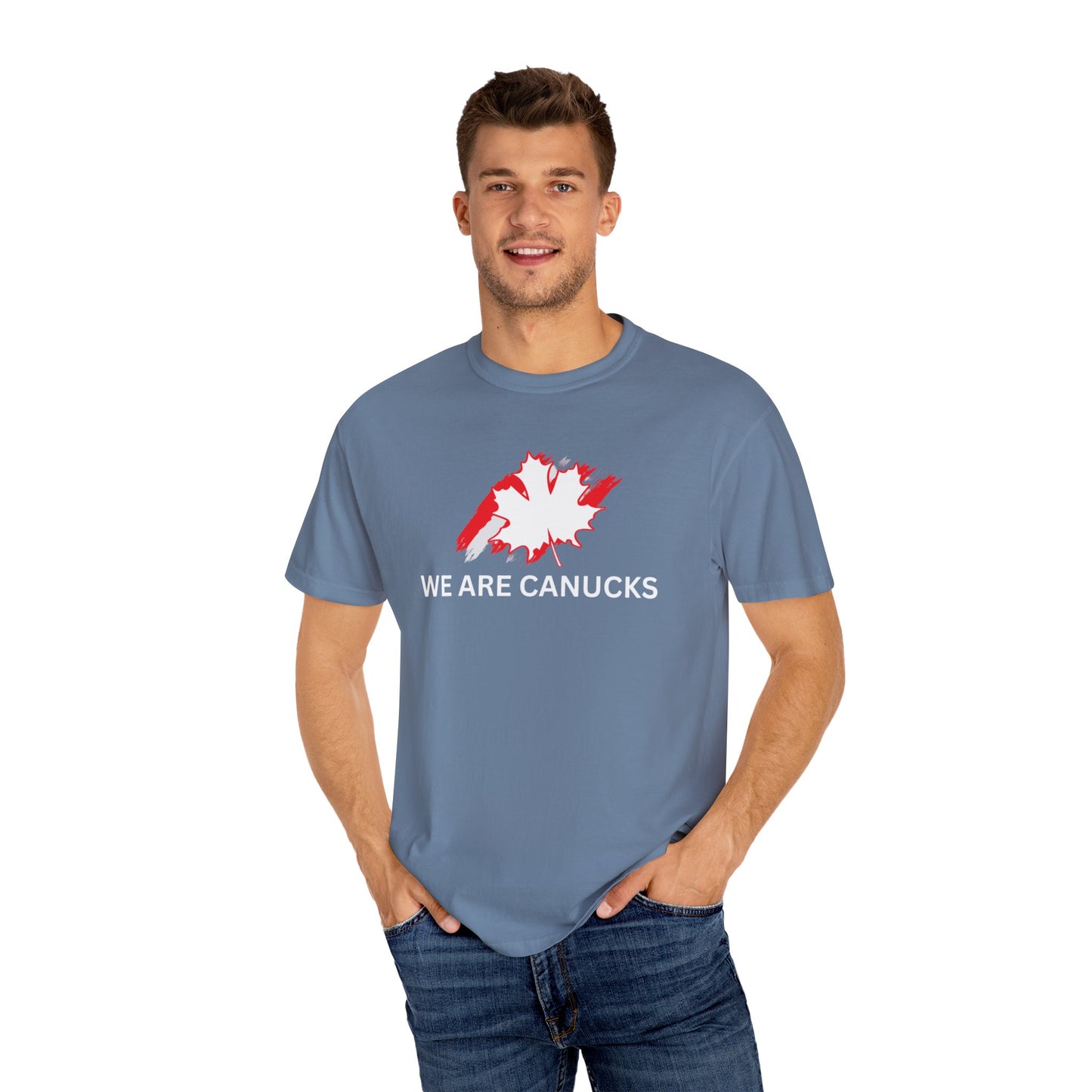Unisex Garment-Dyed T-shirt - 'We Are Canucks' Canada Pride Tee