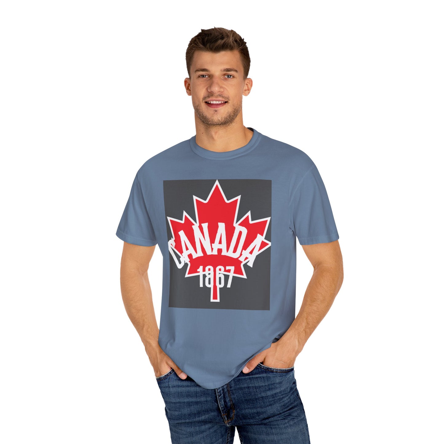 Canada 1867 Unisex Garment-Dyed T-Shirt - Perfect for Canada Day & Casual Wear