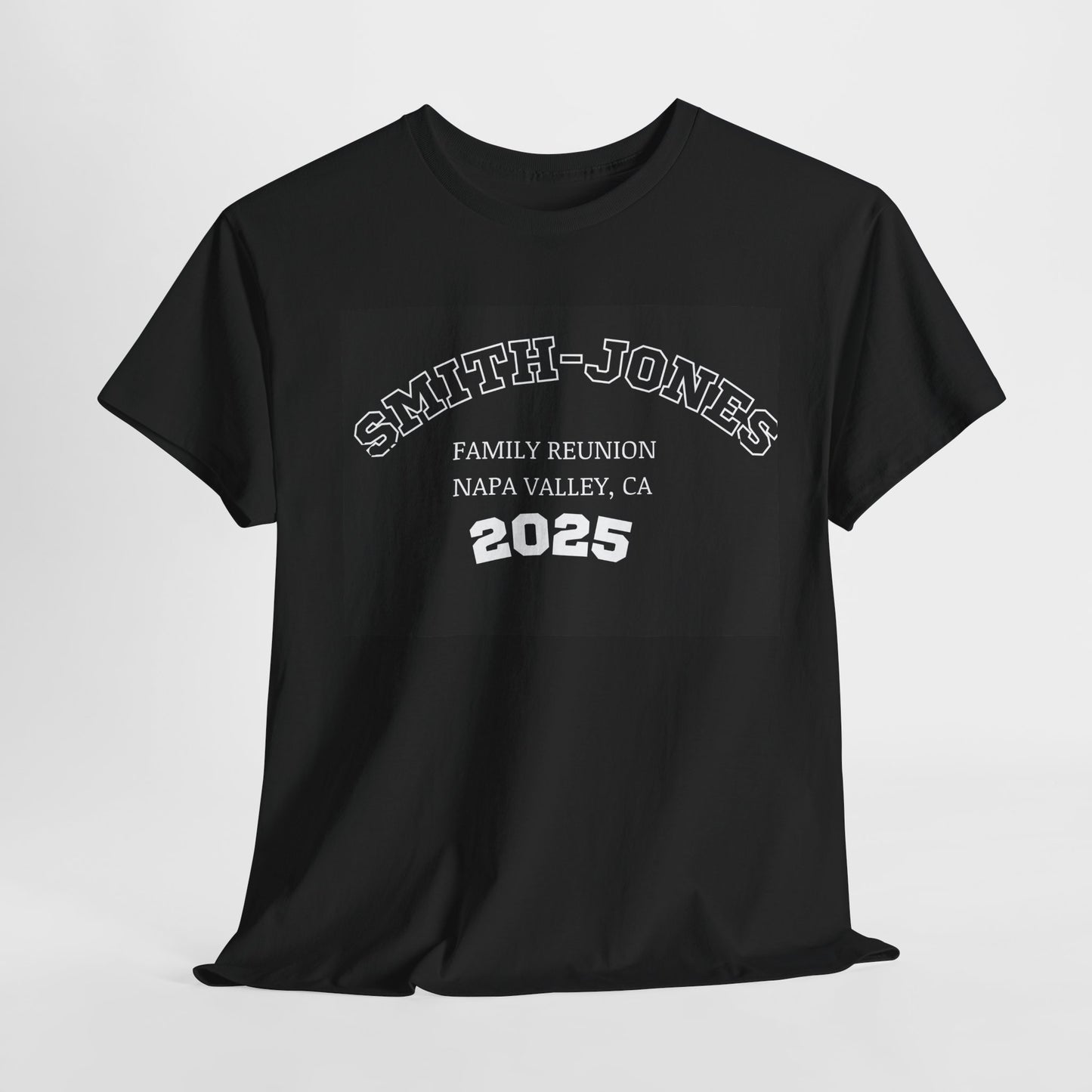 ‘Personalized Family Reunion’ Unisex Heavy Cotton Tee