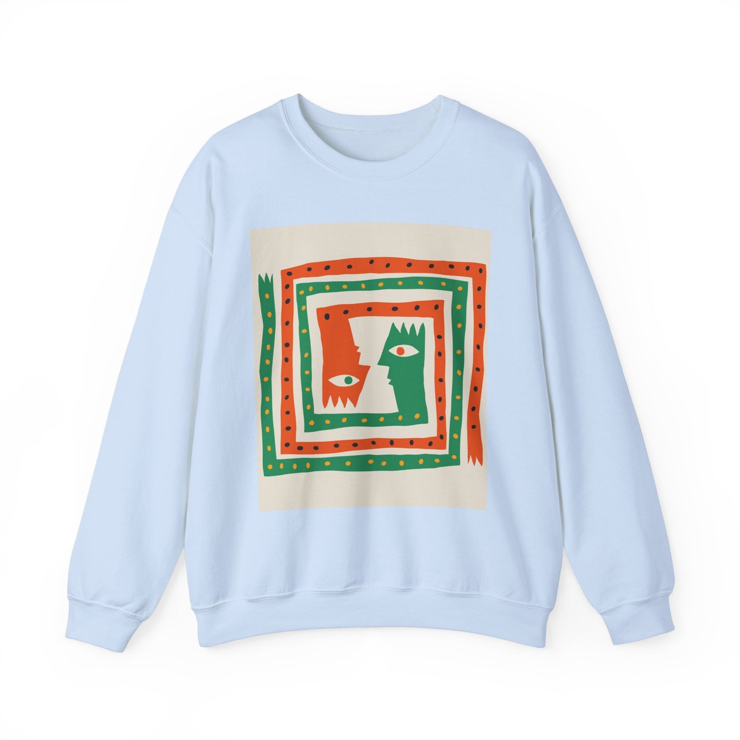 ‘Happiness’ Red/Green Unisex Heavy Blend™ Crewneck Sweatshirt