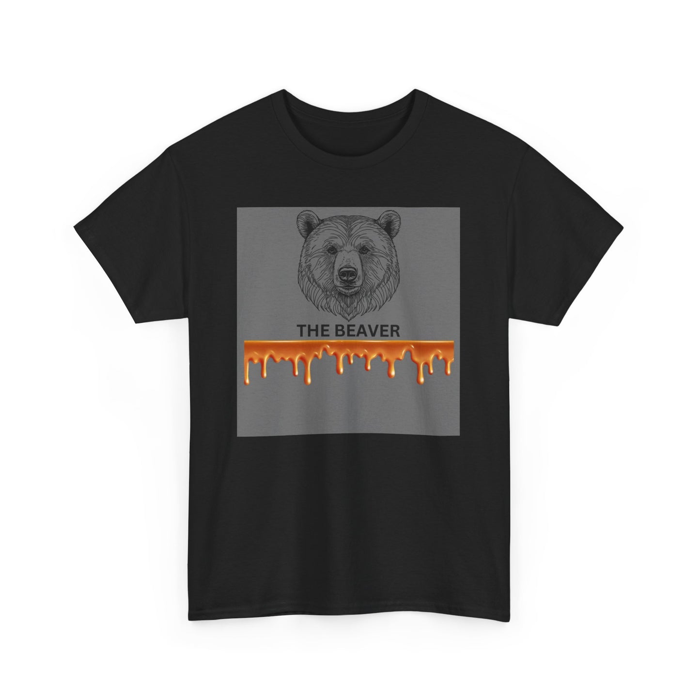 The Beaver Heavy Cotton Tee - Nature-Inspired Graphic T-Shirt