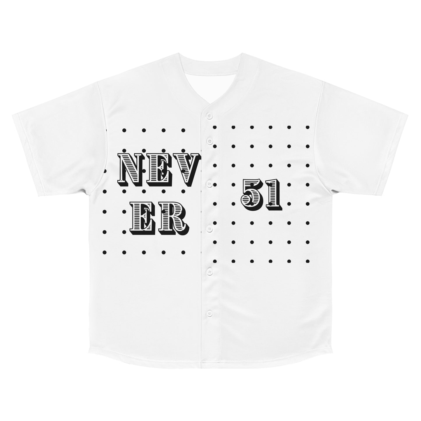 Stylish Men's Baseball Jersey, Casual Sports Top, Unique Gift for Sports Lovers, Perfect for Game Days, Never 51 Design