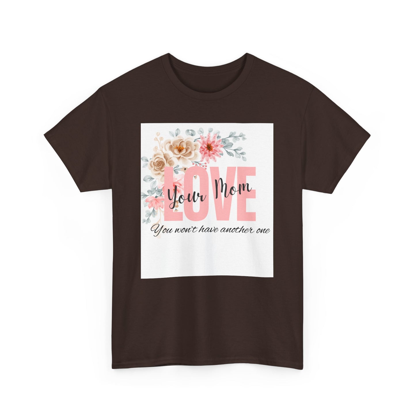 Love You Mom Unisex Heavy Cotton Tee - Perfect Gift for Mother's Day