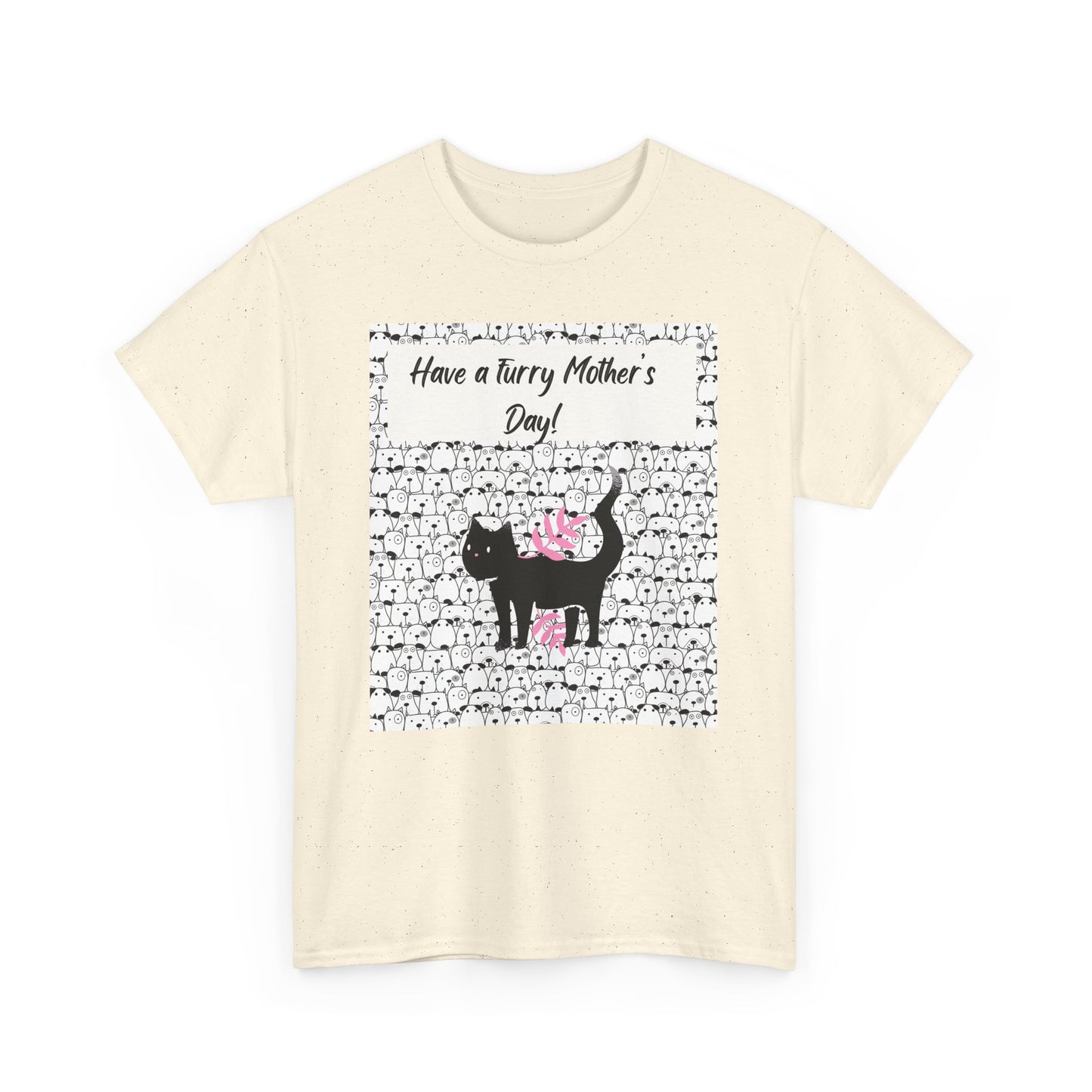 Mother's Day Cat Tee - Unisex Heavy Cotton T-Shirt