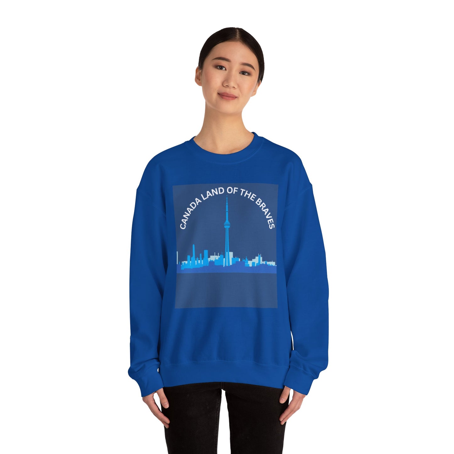 Canada Land of the Braves Crewneck Sweatshirt - Unisex Heavy Blend™