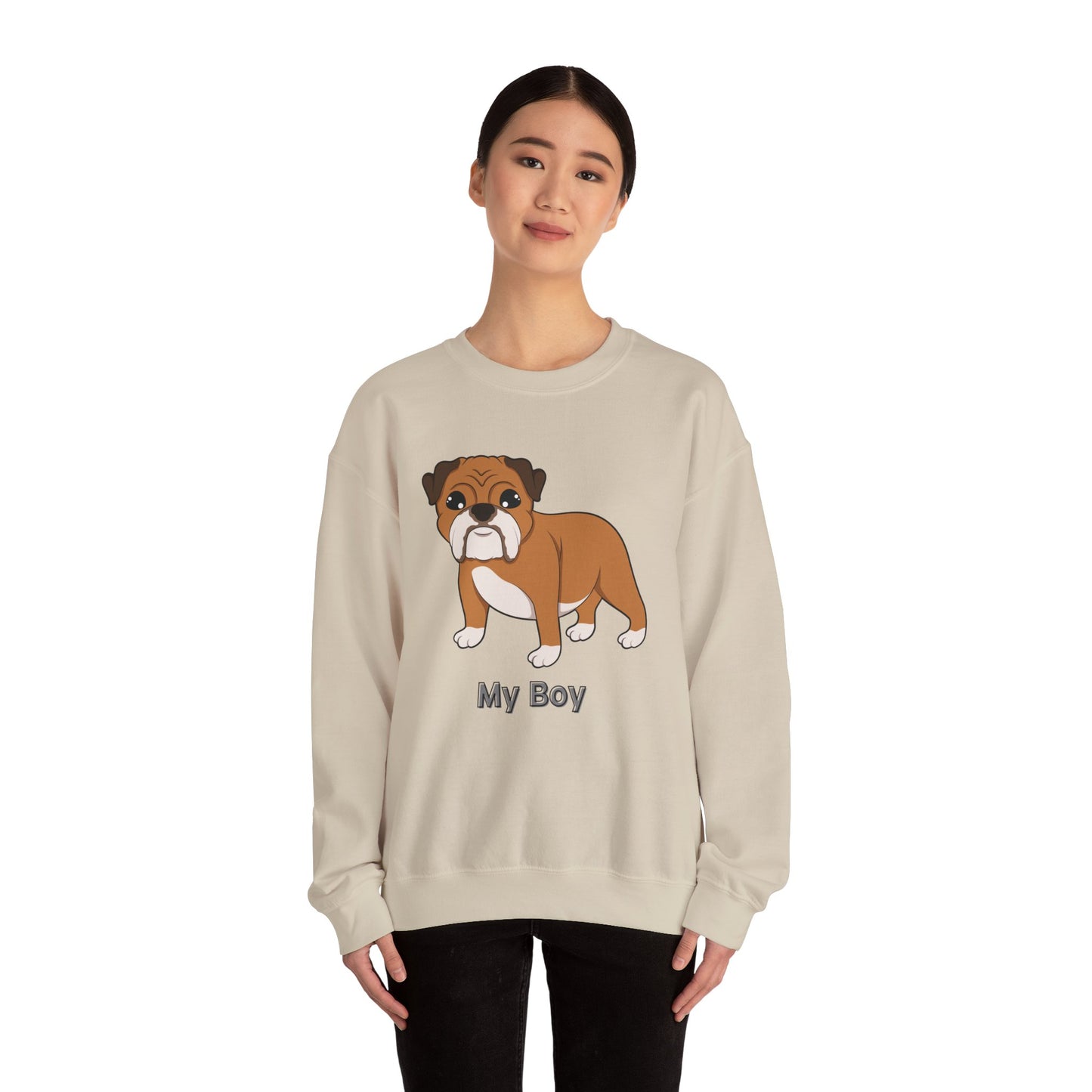 My Boy’ Personalized Unisex Heavy Blend™ Crewneck Sweatshirt. Replace My Boy with your dog’s name