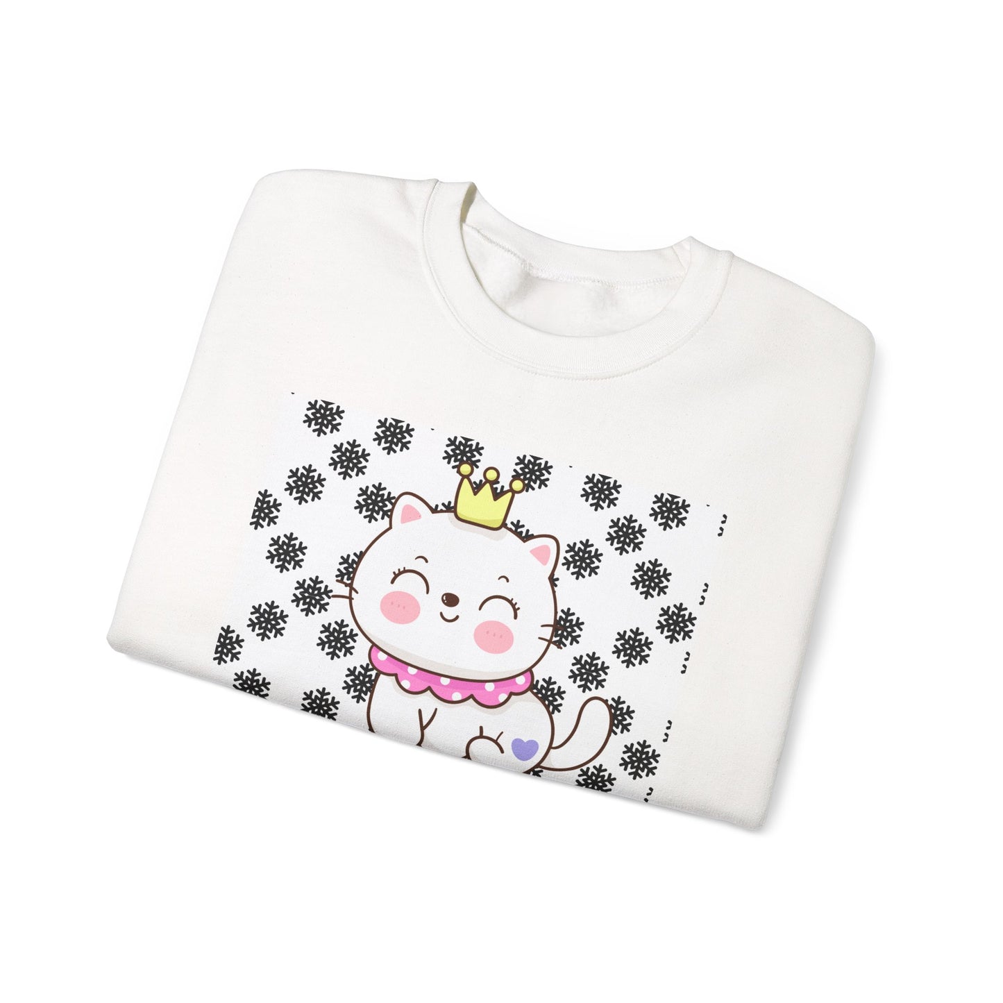 I Love You Mom Crewneck Sweatshirt - Cute Cat Design for Mother's Day