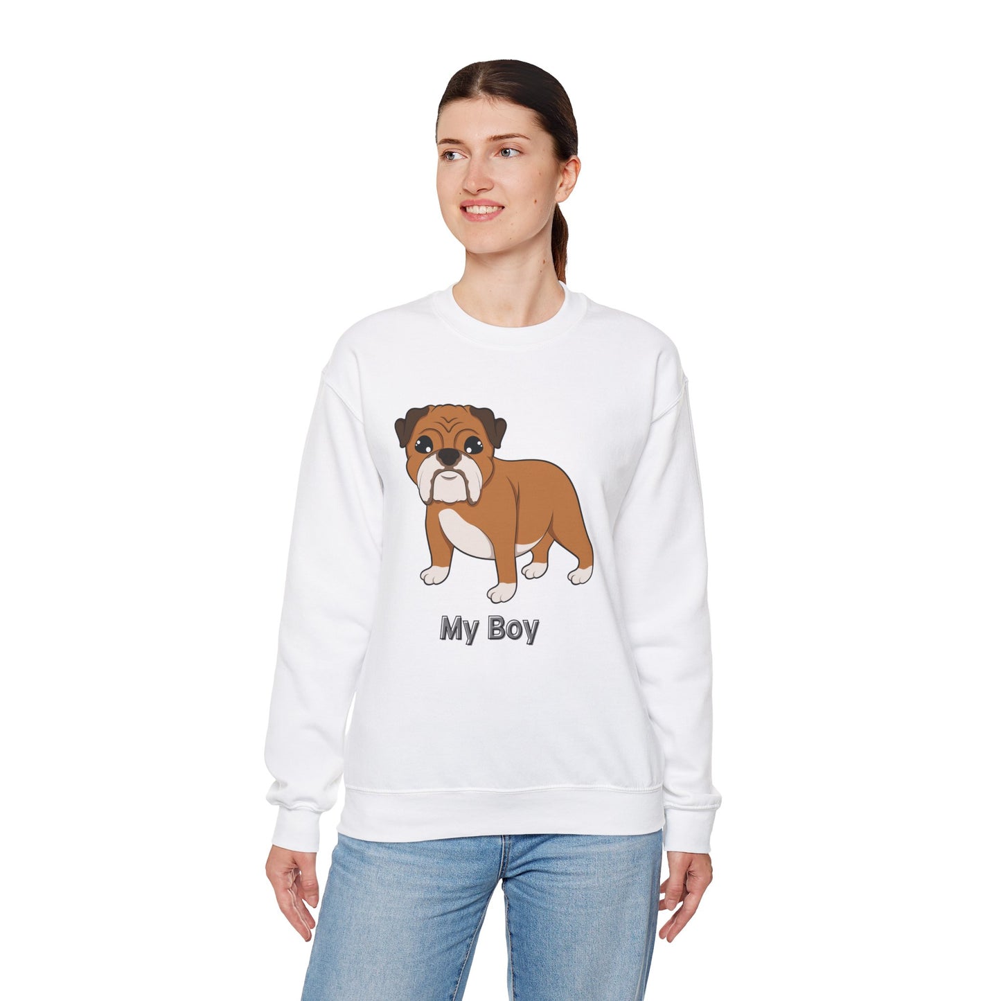 My Boy’ Personalized Unisex Heavy Blend™ Crewneck Sweatshirt. Replace My Boy with your dog’s name
