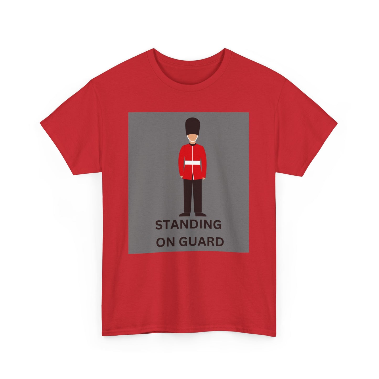 Standing On Guard Graphic Unisex Heavy Cotton Tee