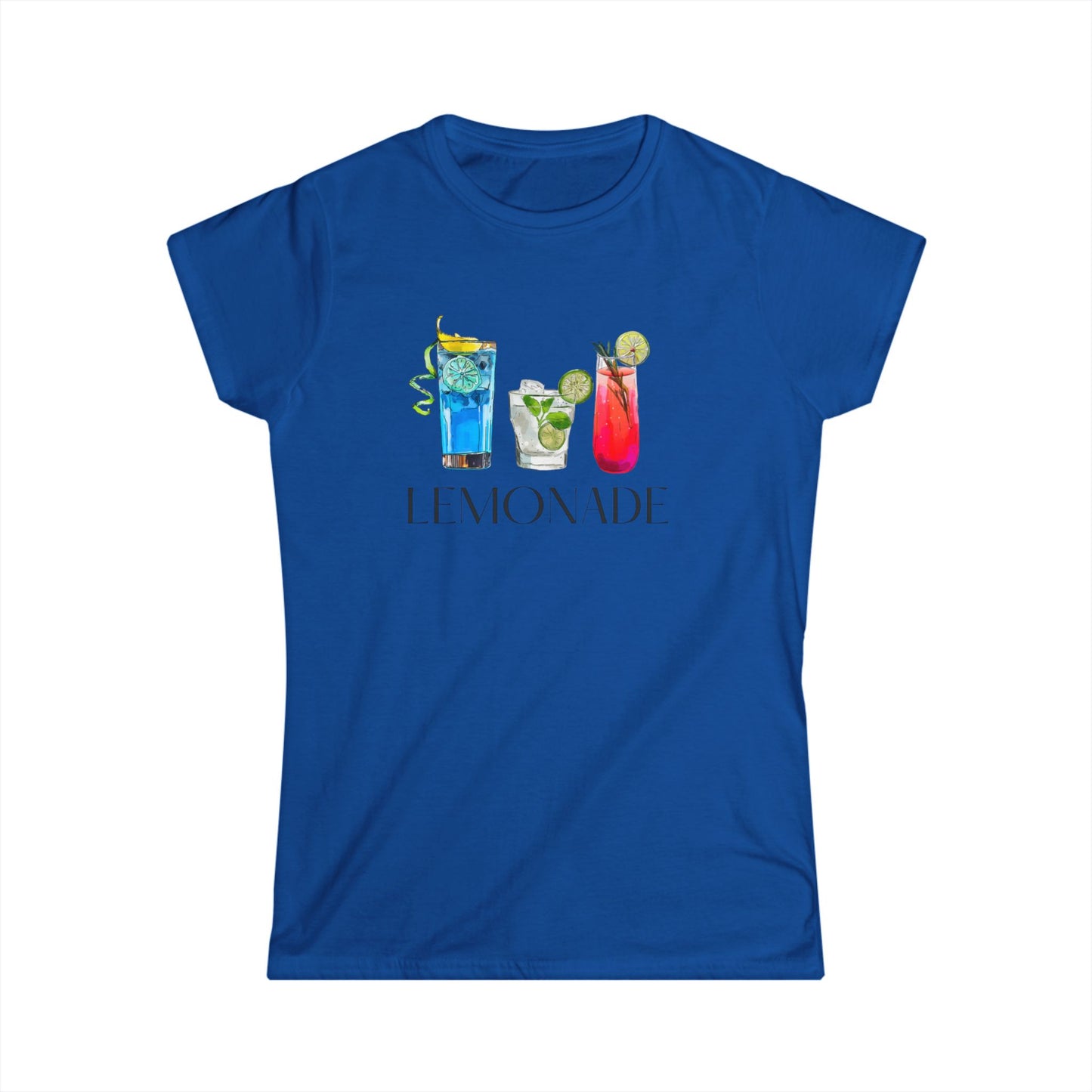 Refreshing Lemonade Women's Softstyle Tee - Summer Vibes, Casual Wear, Beach Day, Gift for Her, Drink Lovers