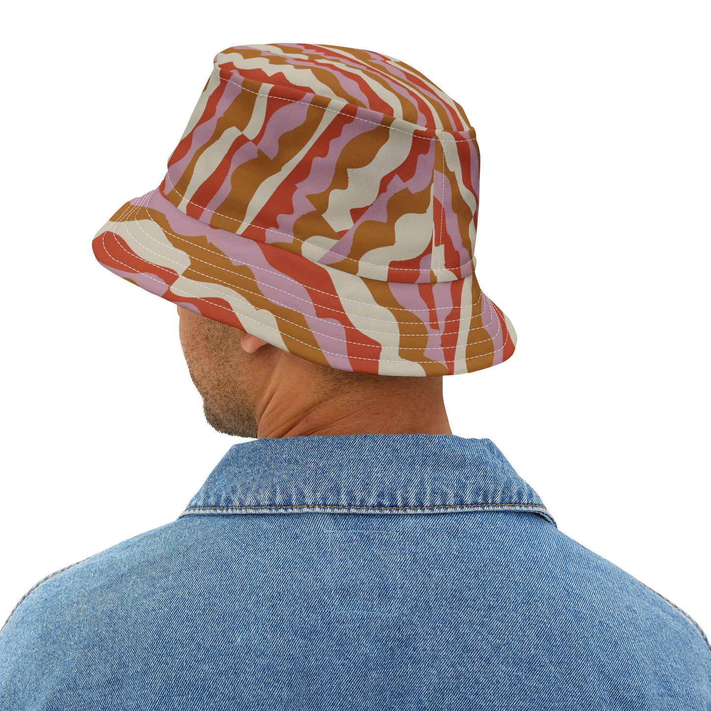 Boho Chic Bucket Hat, Stylish Summer Accessory, Trendy Sun Protection, Perfect for Festivals, Beach Days, and Gifts
