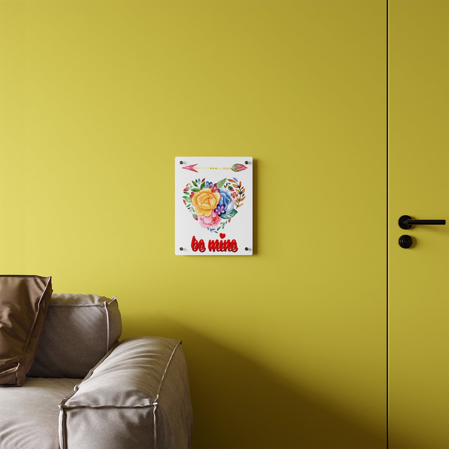 ‘Be Mine’ Acrylic Wall Art Panels