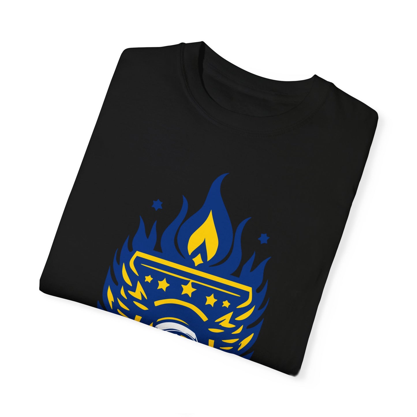 Vintage Volleyball Crest Unisex Garment-Dyed T-shirt