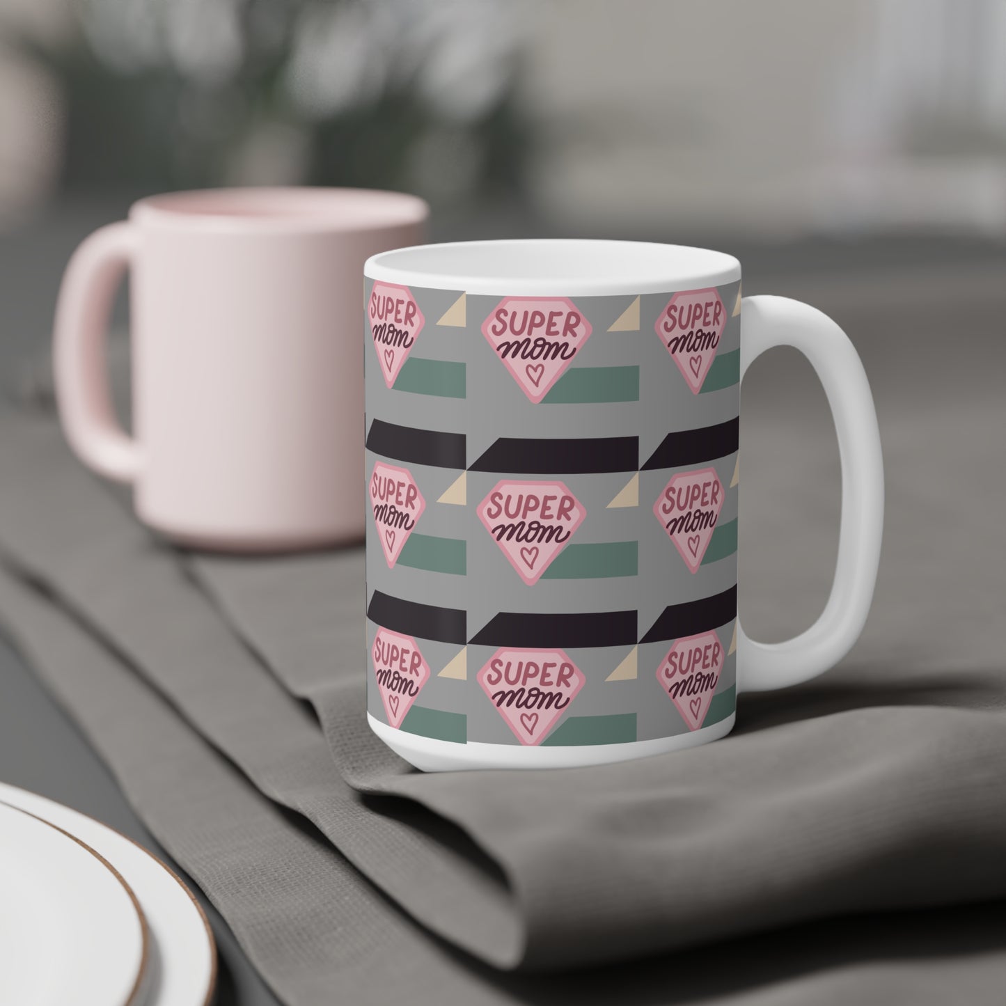 Super Mom Ceramic Mug - Heartfelt Gift for Mother's Day & Everyday Celebrations