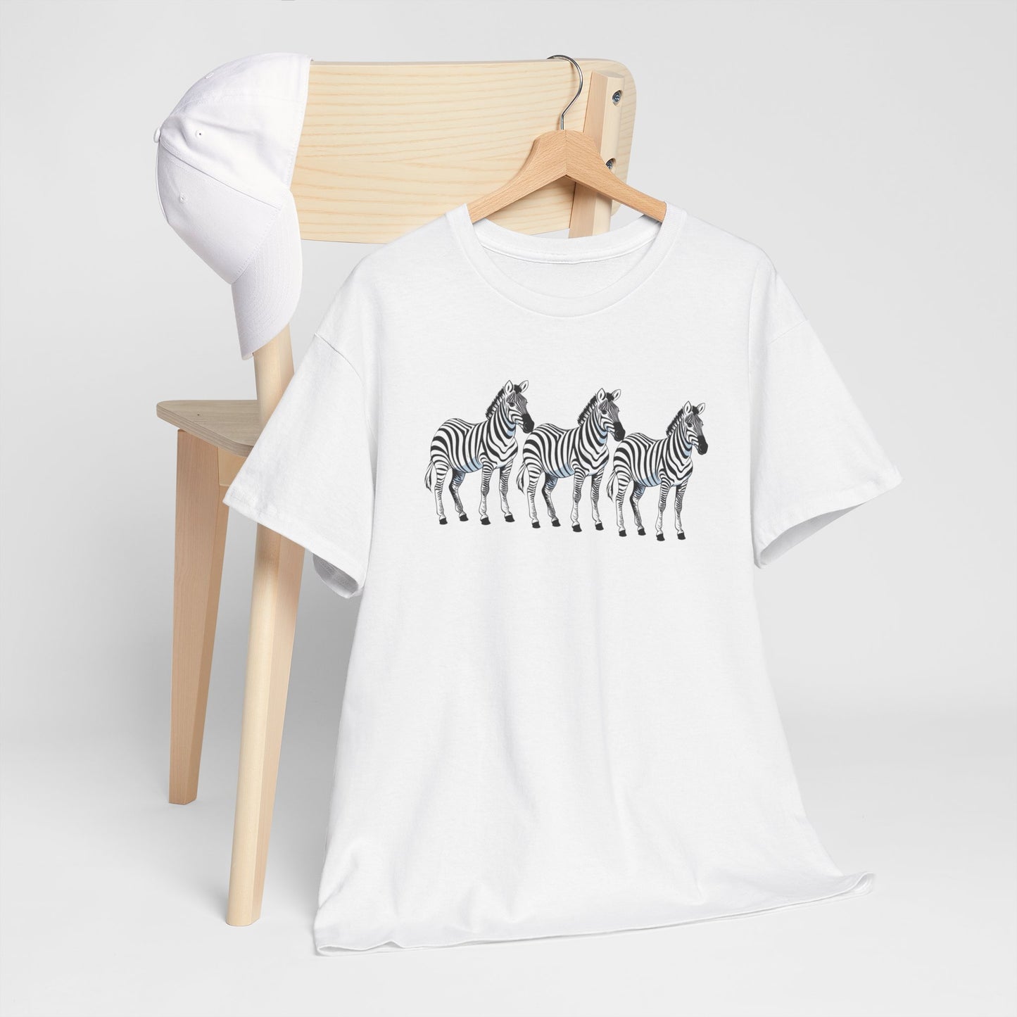 Zebra Print Unisex Heavy Cotton Tee