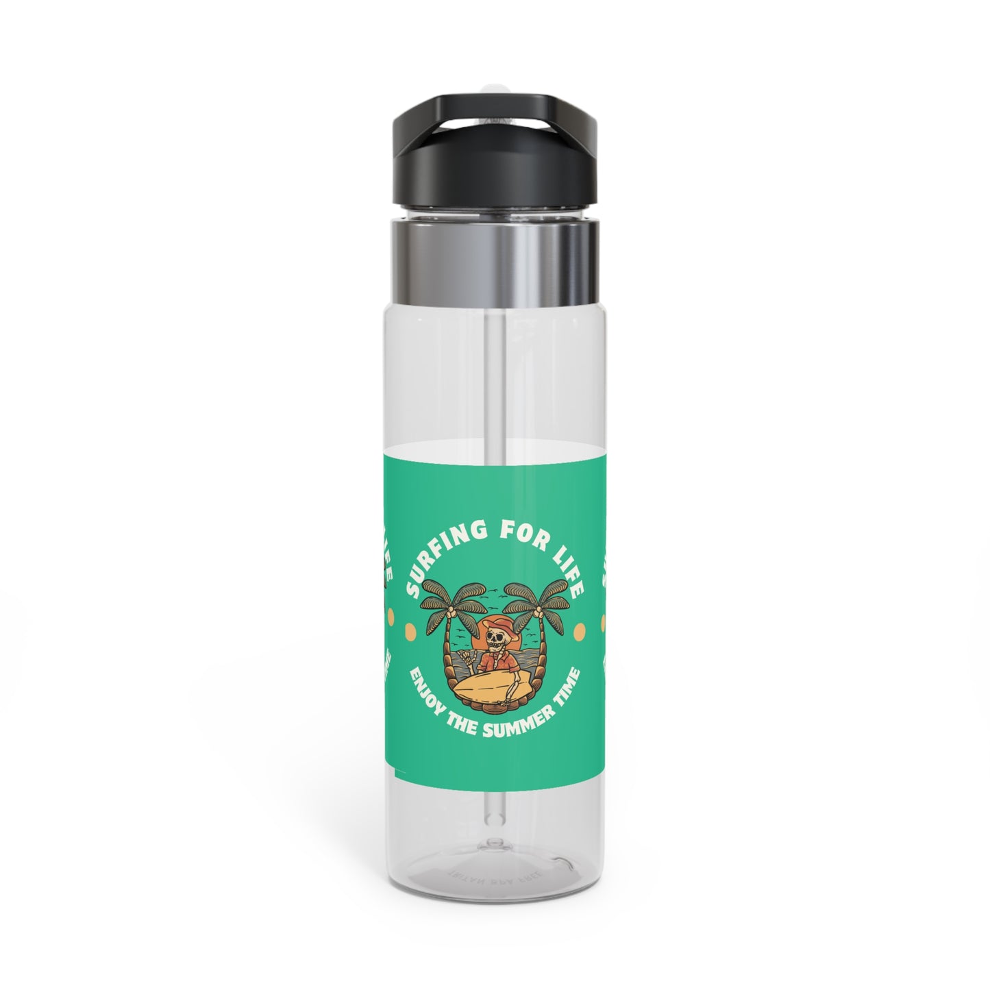 Eco-Friendly Sport Bottle, Summer Vibe Water Bottle, Perfect for Active Lifestyle, Surfing Enthusiasts, Gift for Beach Lovers