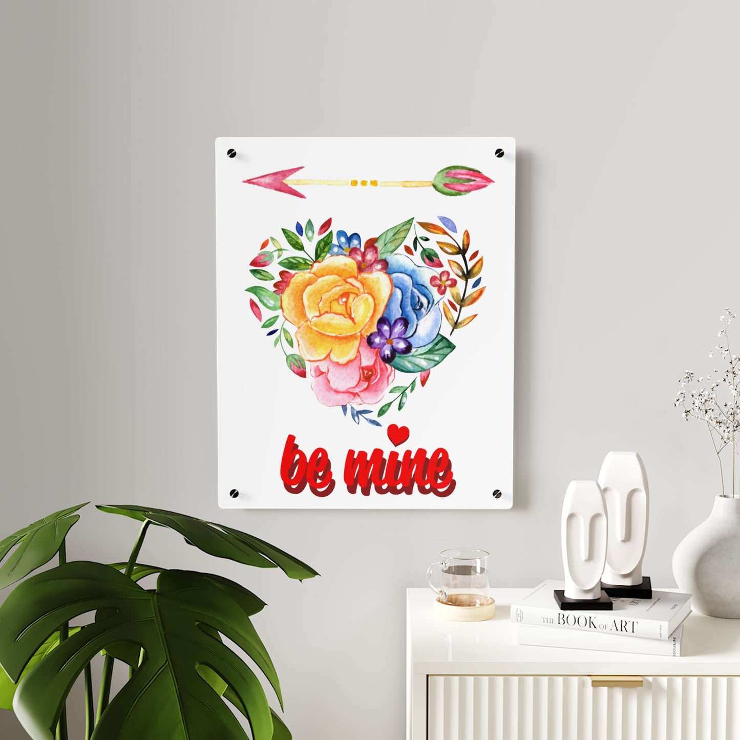‘Be Mine’ Acrylic Wall Art Panels