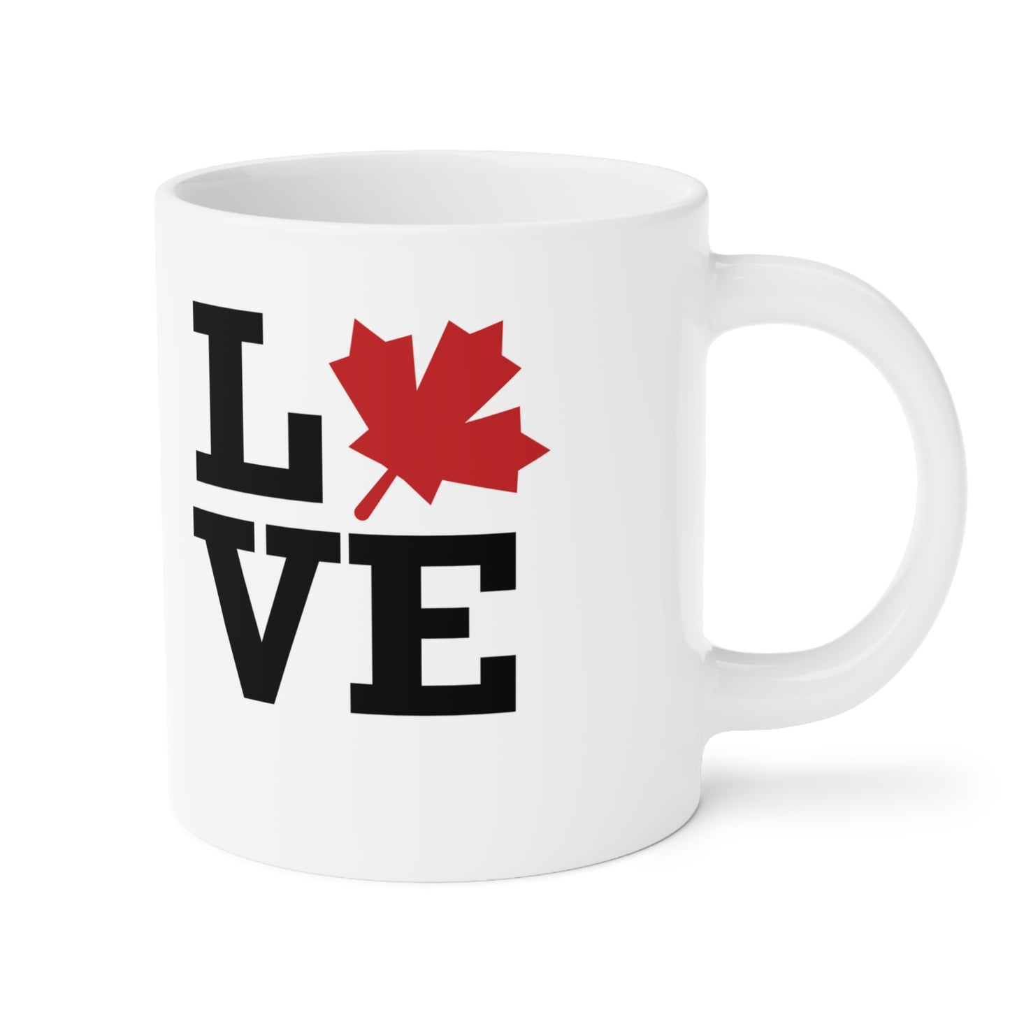 Love Canada Ceramic Mug - Perfect for Coffee Lovers