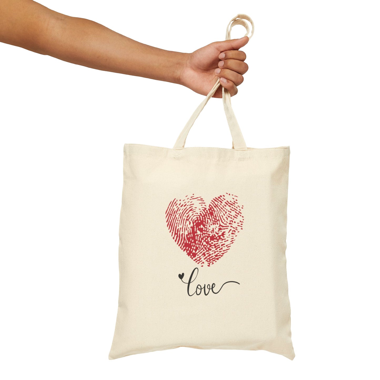 ‘LOVE’ Cotton Canvas Tote Bag