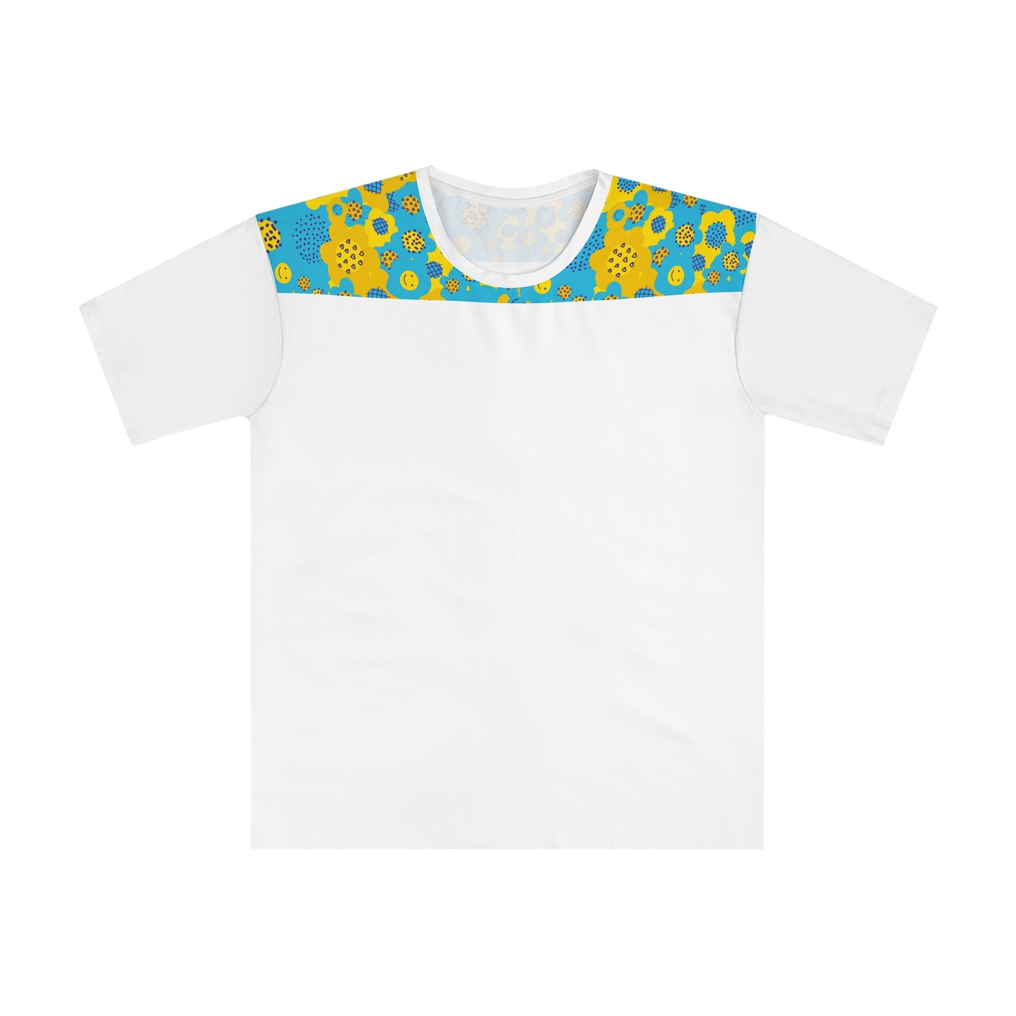 ‘Blue/Yellow Pattern Accent’ Men's Loose T-shirt (AOP)